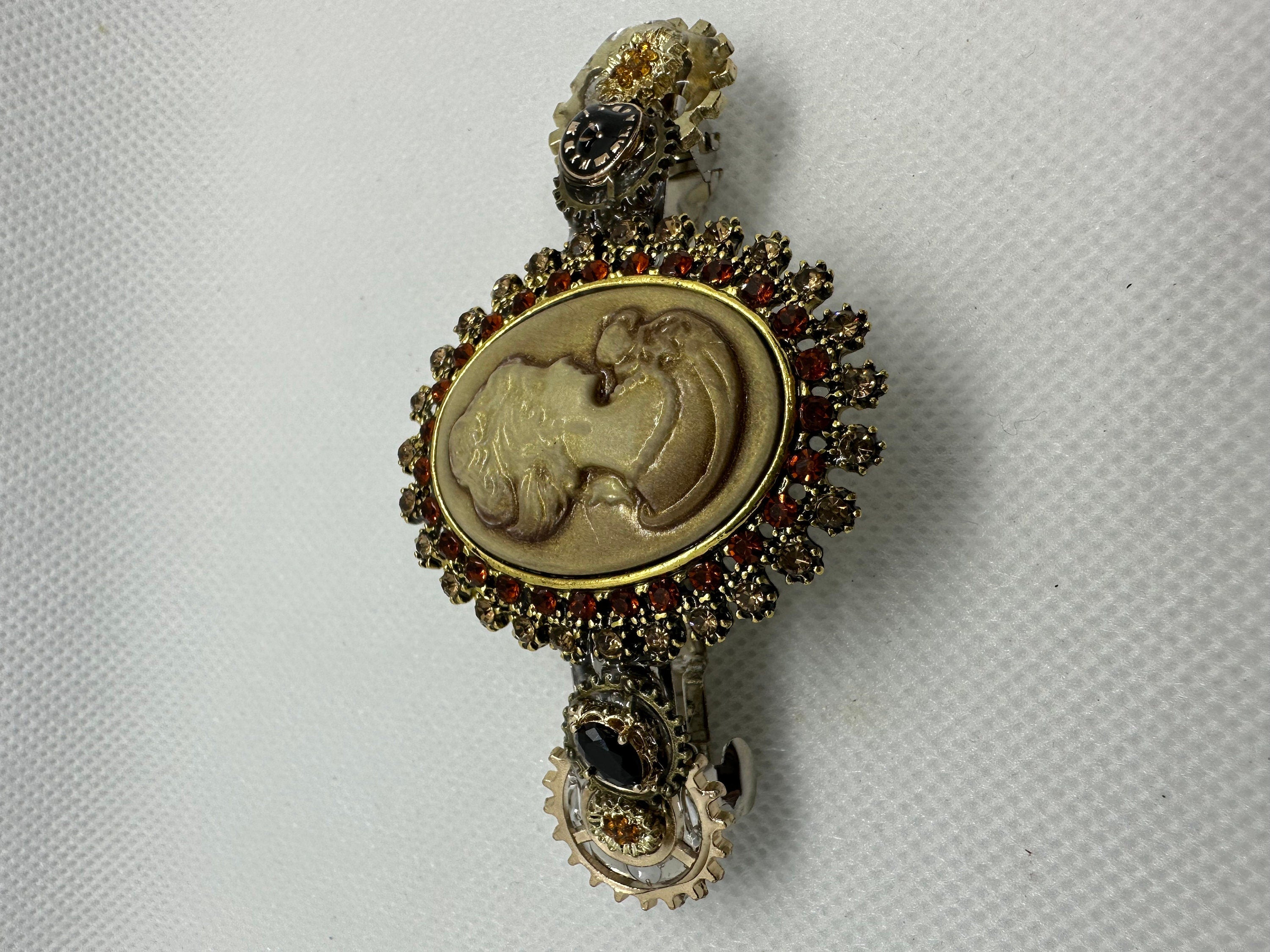 Lady Cameo Antique Steampunk Hairclip