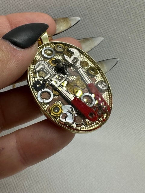 Steampunk Plumbers keychain