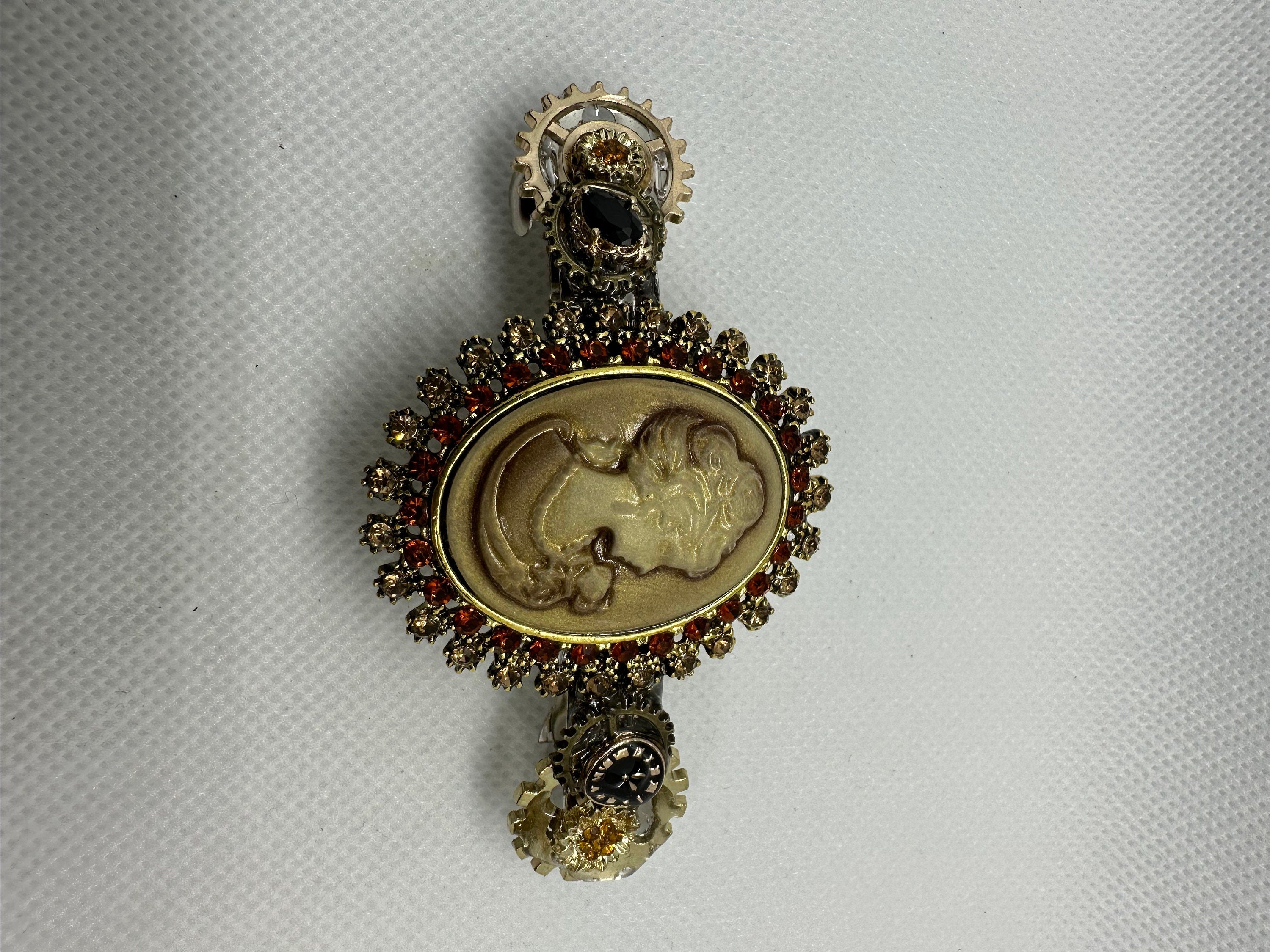 Lady Cameo Antique Steampunk Hairclip