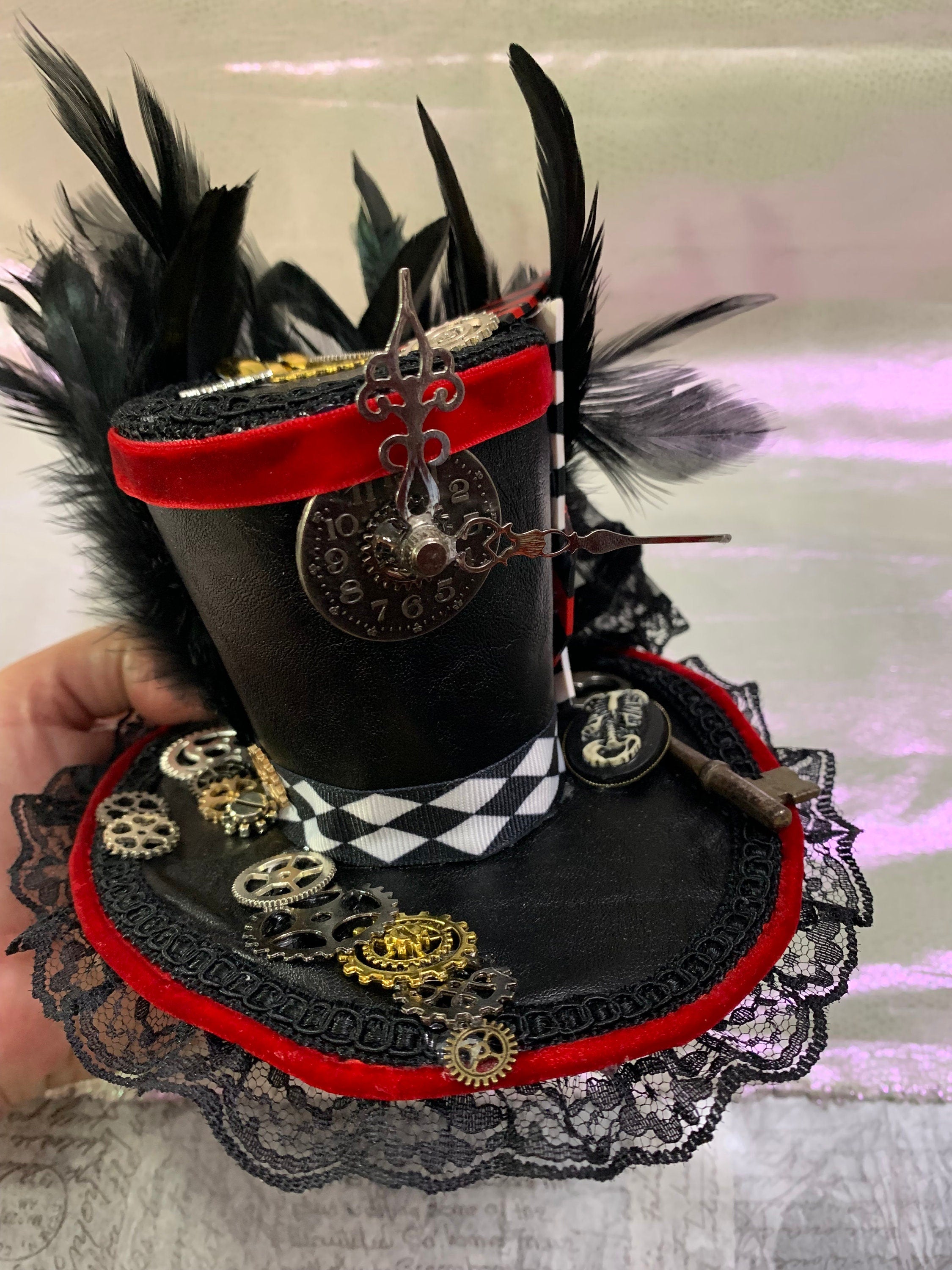Steampunk Mini Top Hat Circus with clock