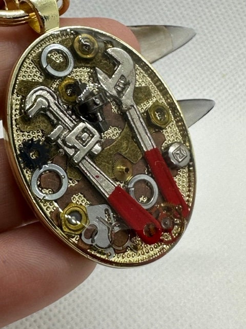 Steampunk Plumbers keychain