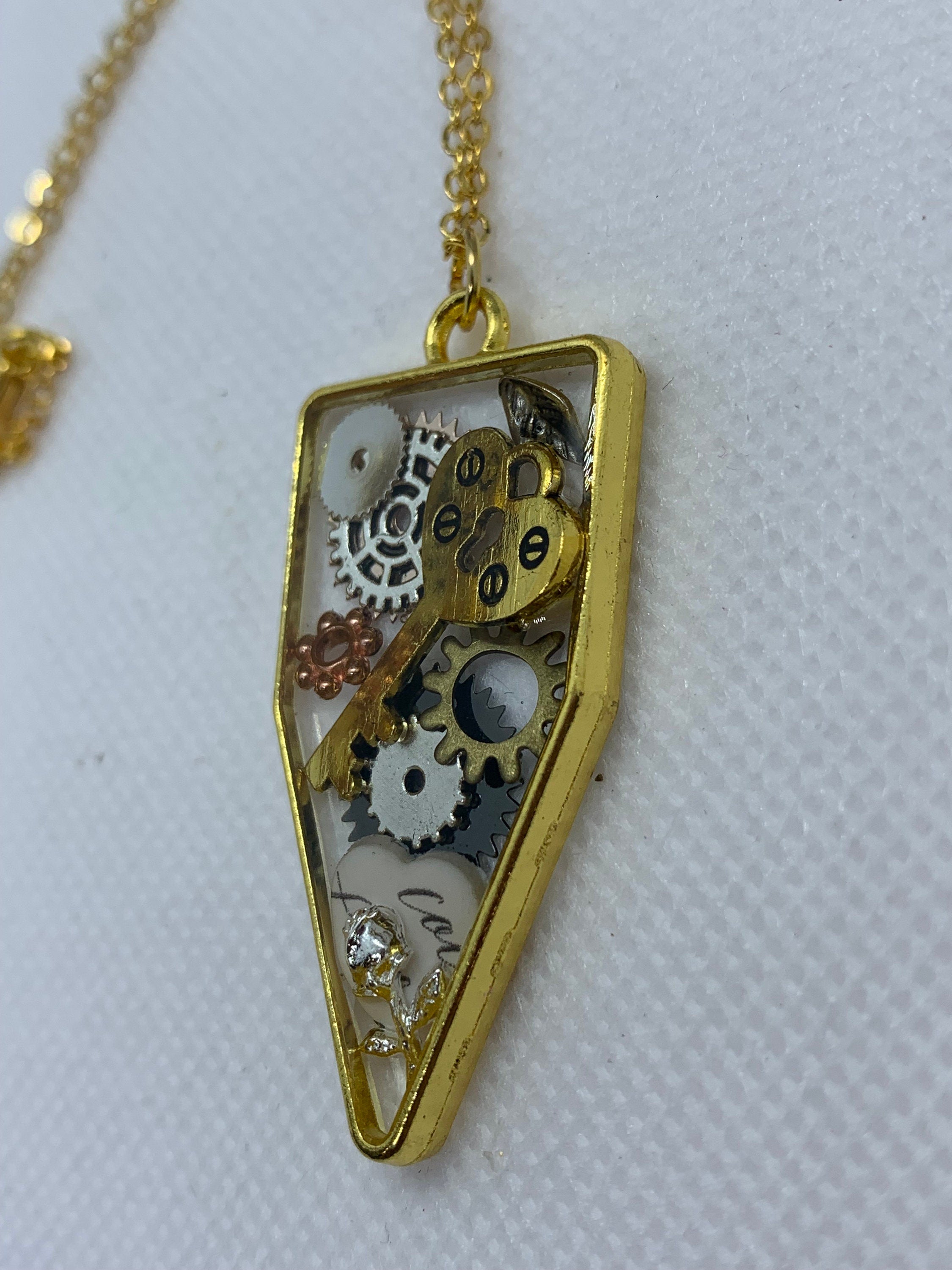 Basic Steampunk Necklace with Skeleton Key