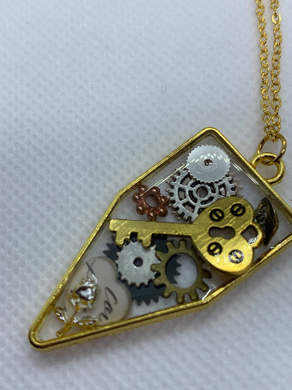 Basic Steampunk Necklace with Skeleton Key