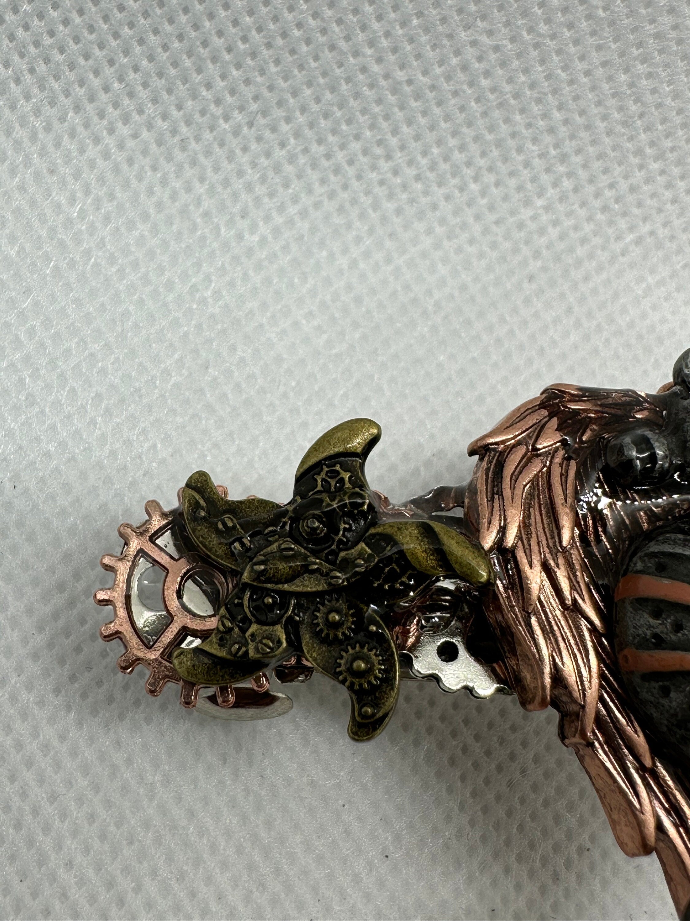 Steampunk Sea Horse with Wings Hair Clip