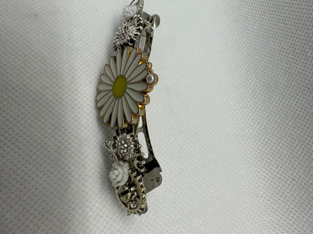 Metal Daisy Steampunk Hairclip