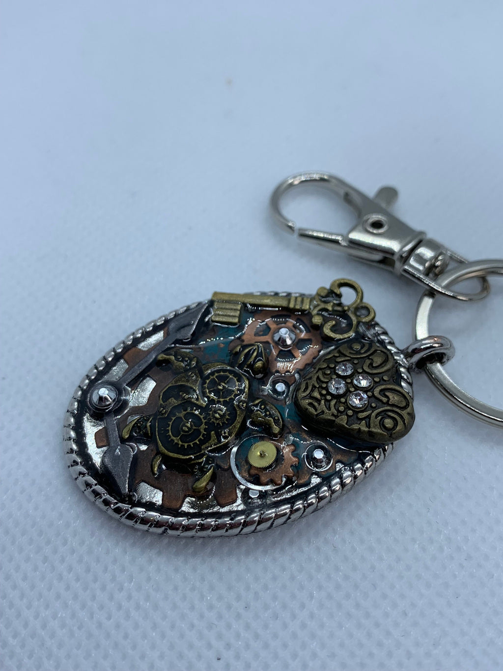 Steampunk Turtle keychain