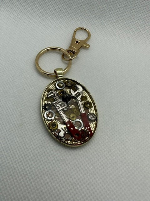 Steampunk Plumbers keychain