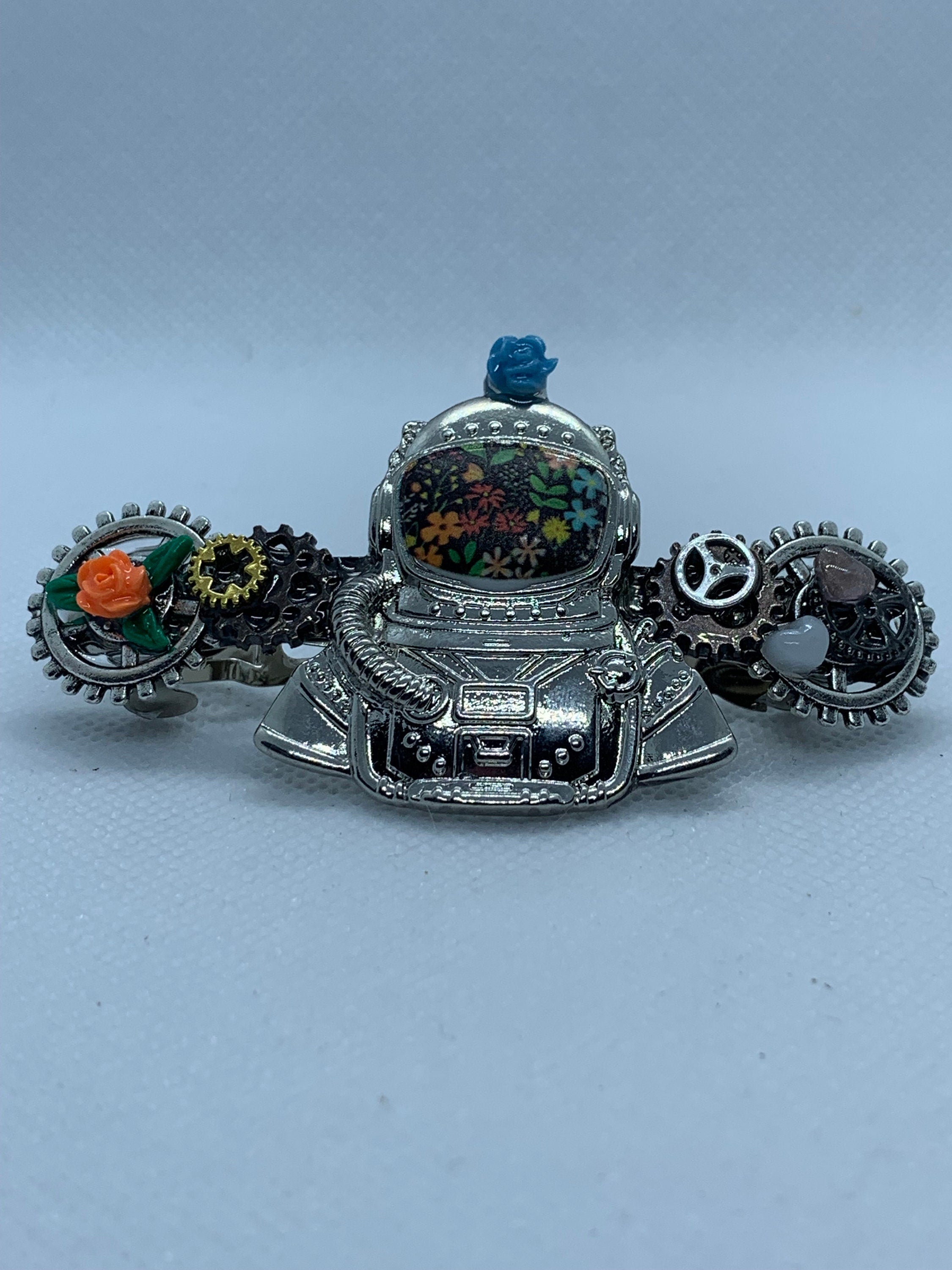 Astronaut Steampunk French Barrette Hair