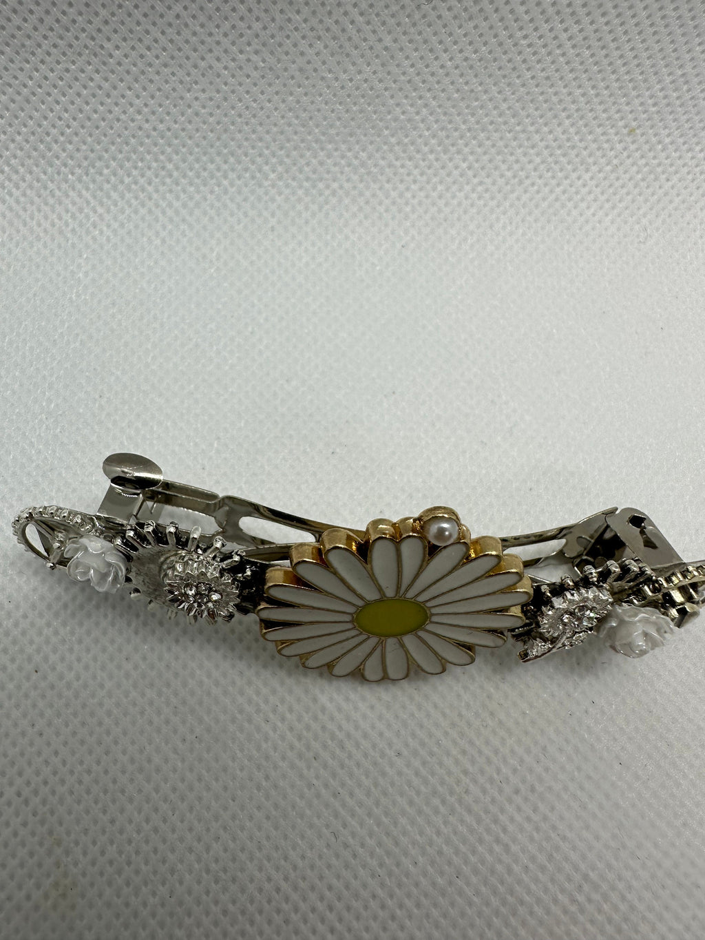 Metal Daisy Steampunk Hairclip