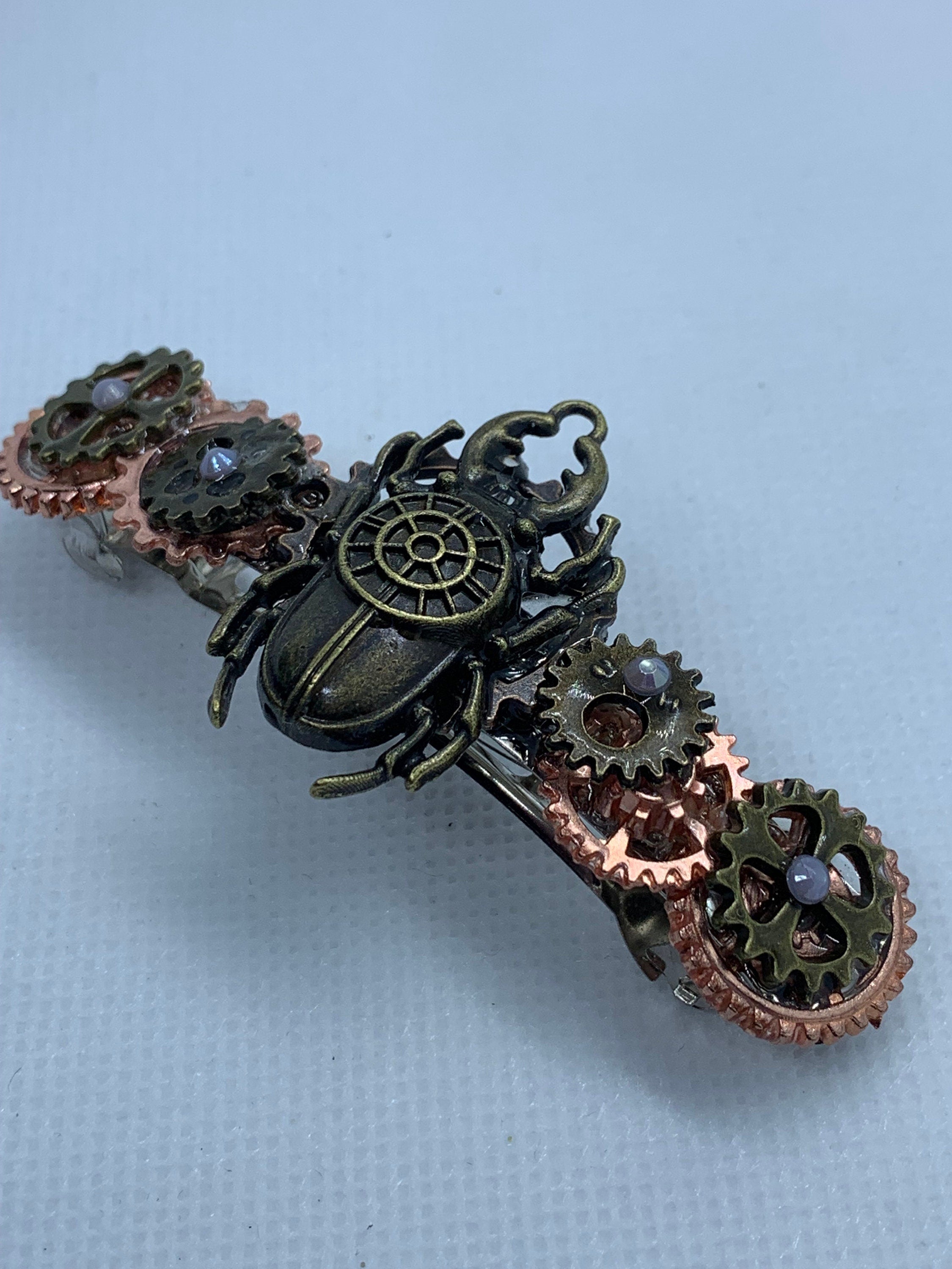 Steampunk Beetle Hair Clip