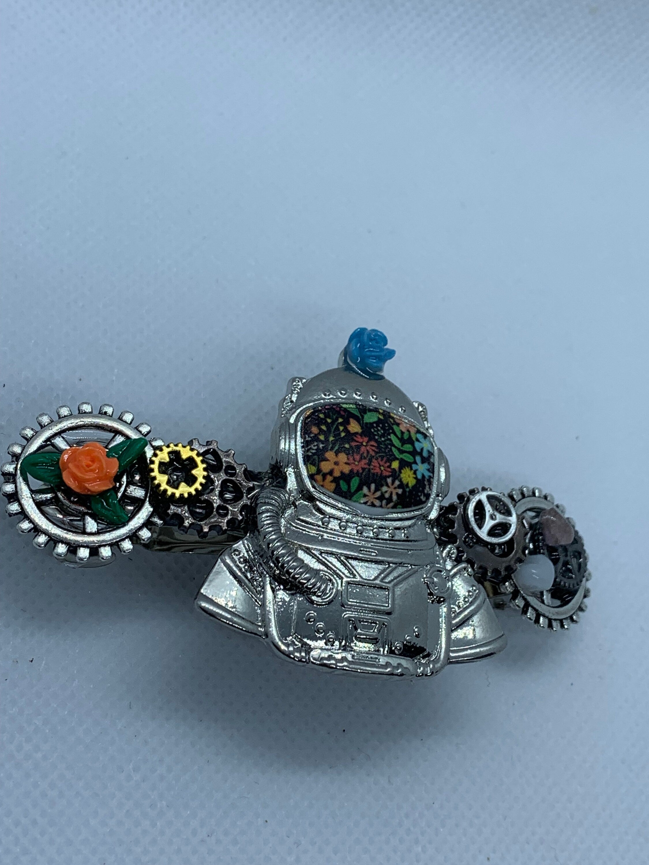 Astronaut Steampunk French Barrette Hair