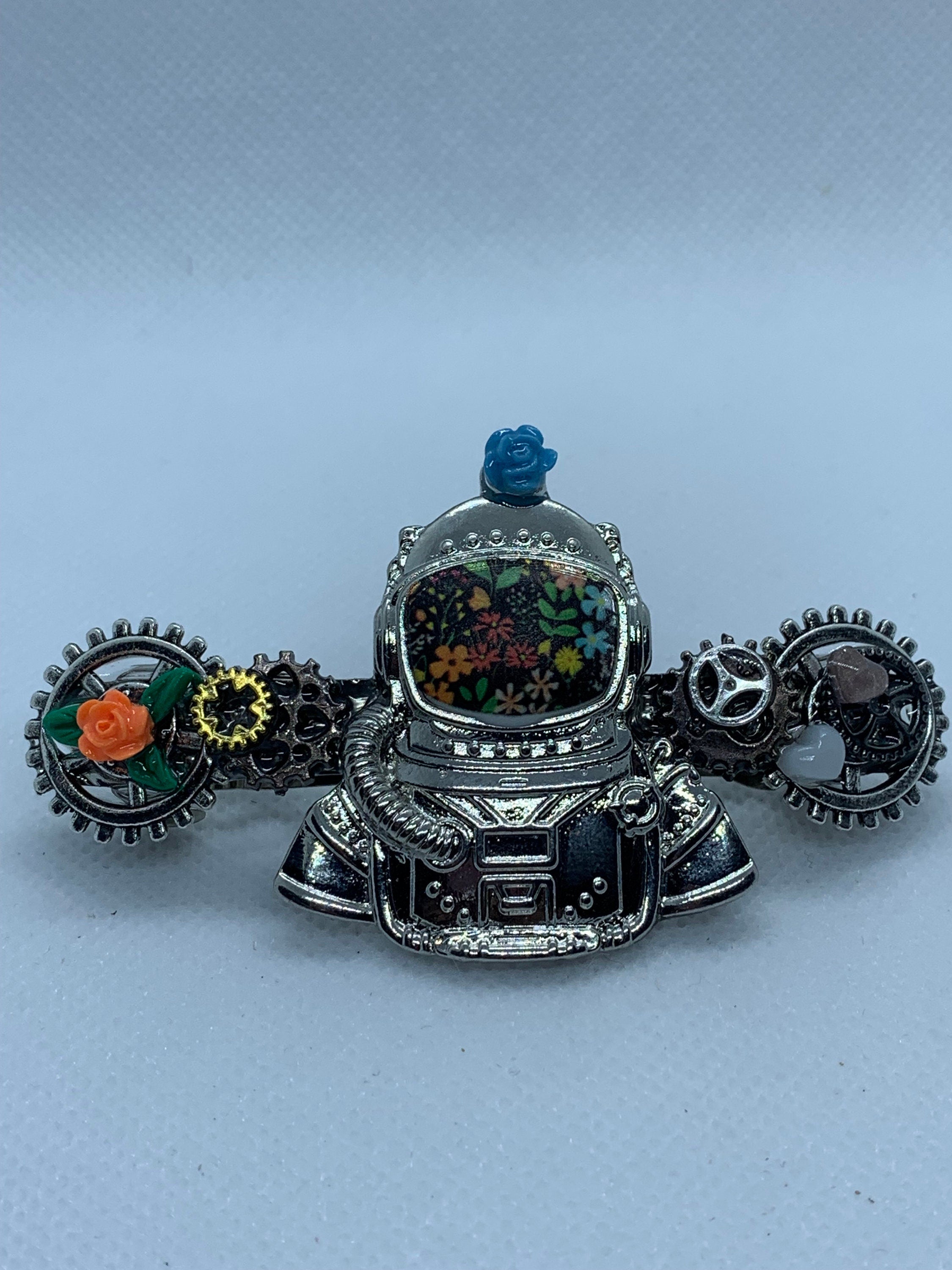 Astronaut Steampunk French Barrette Hair