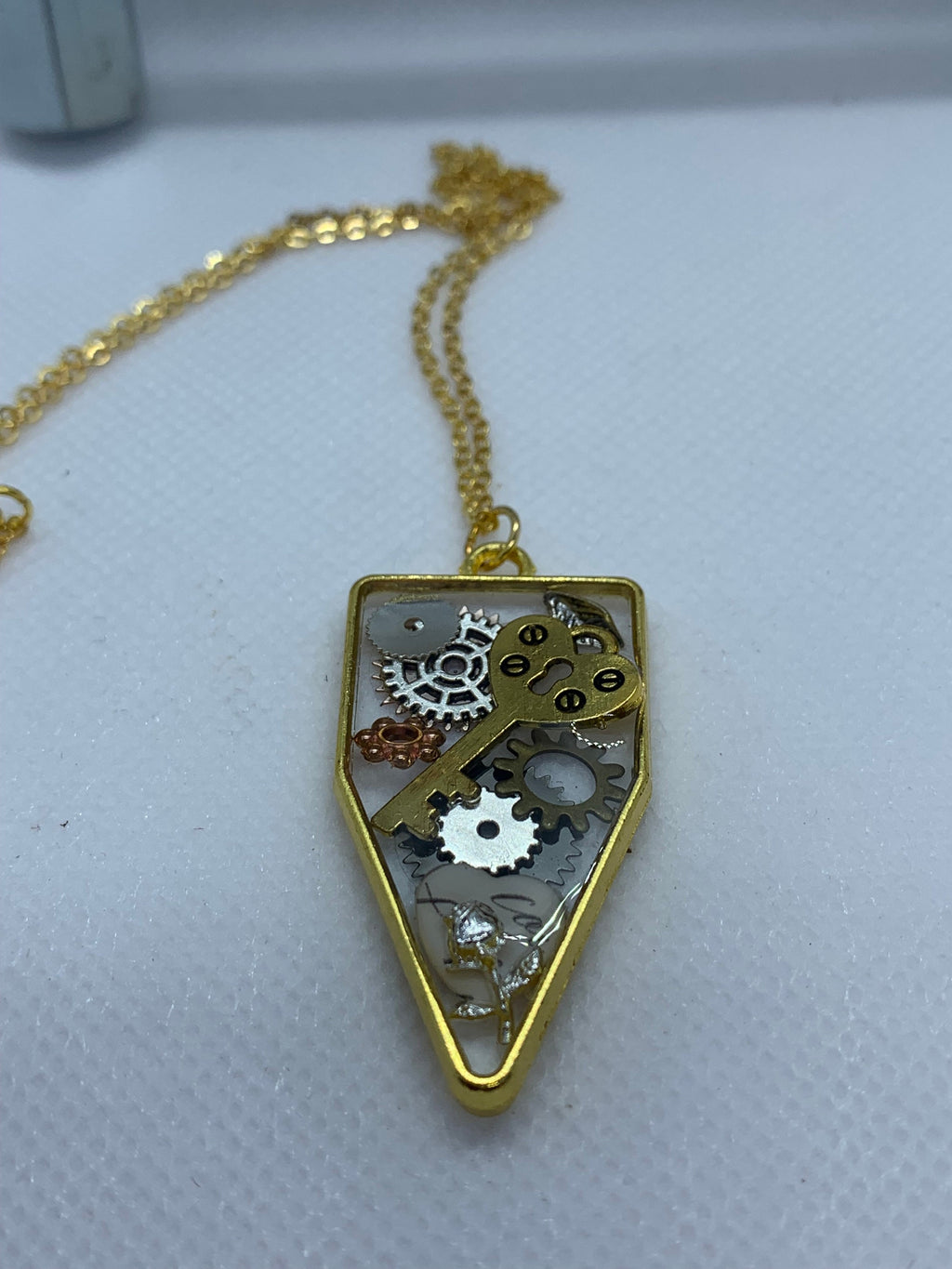 Basic Steampunk Necklace with Skeleton Key