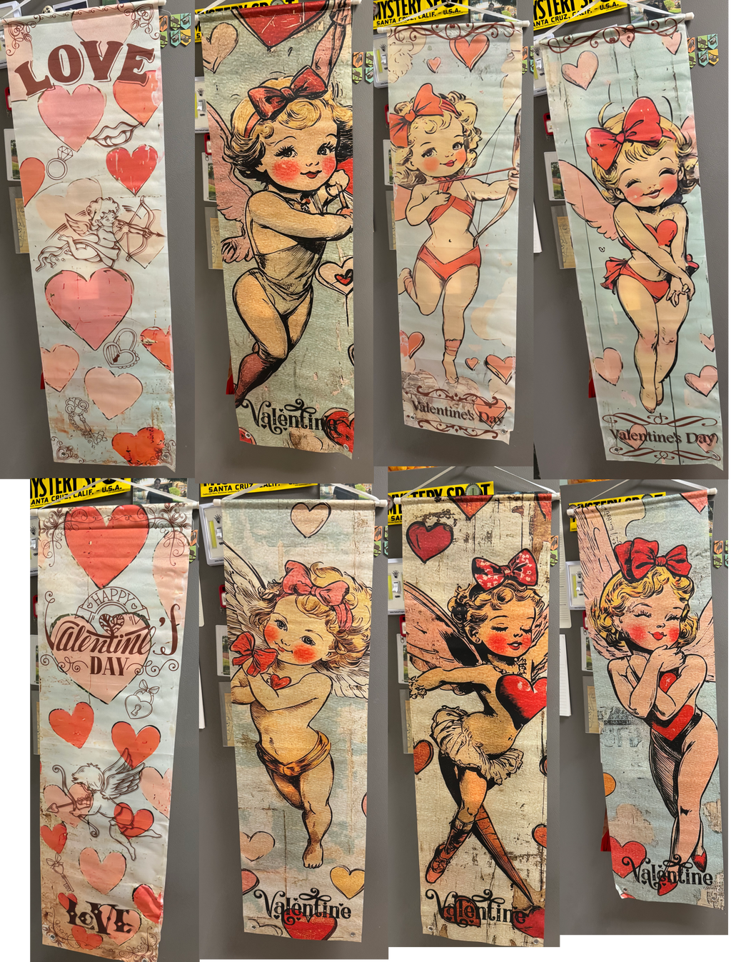 Vintage Valentines Day Banners