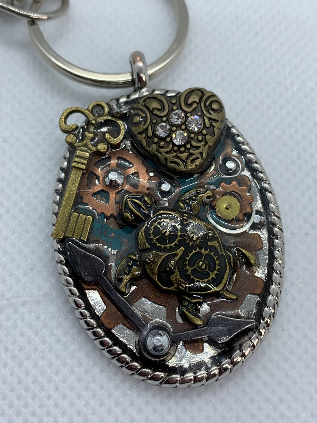 Steampunk Turtle keychain