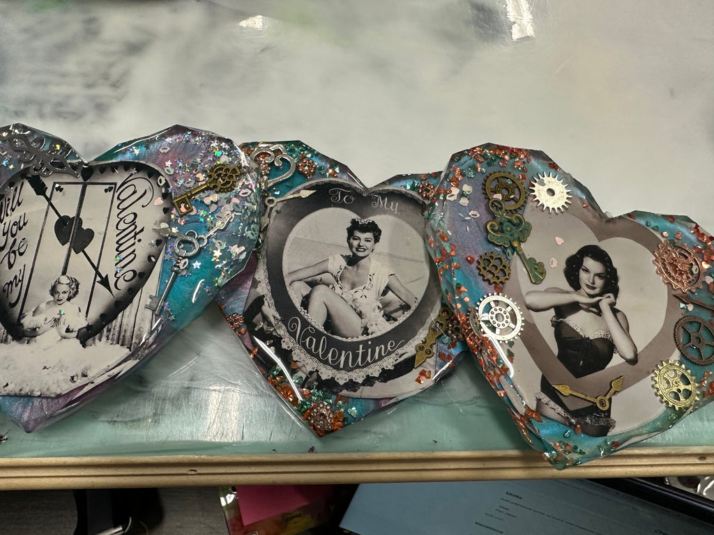 Valentines Day heart shaped Coasters