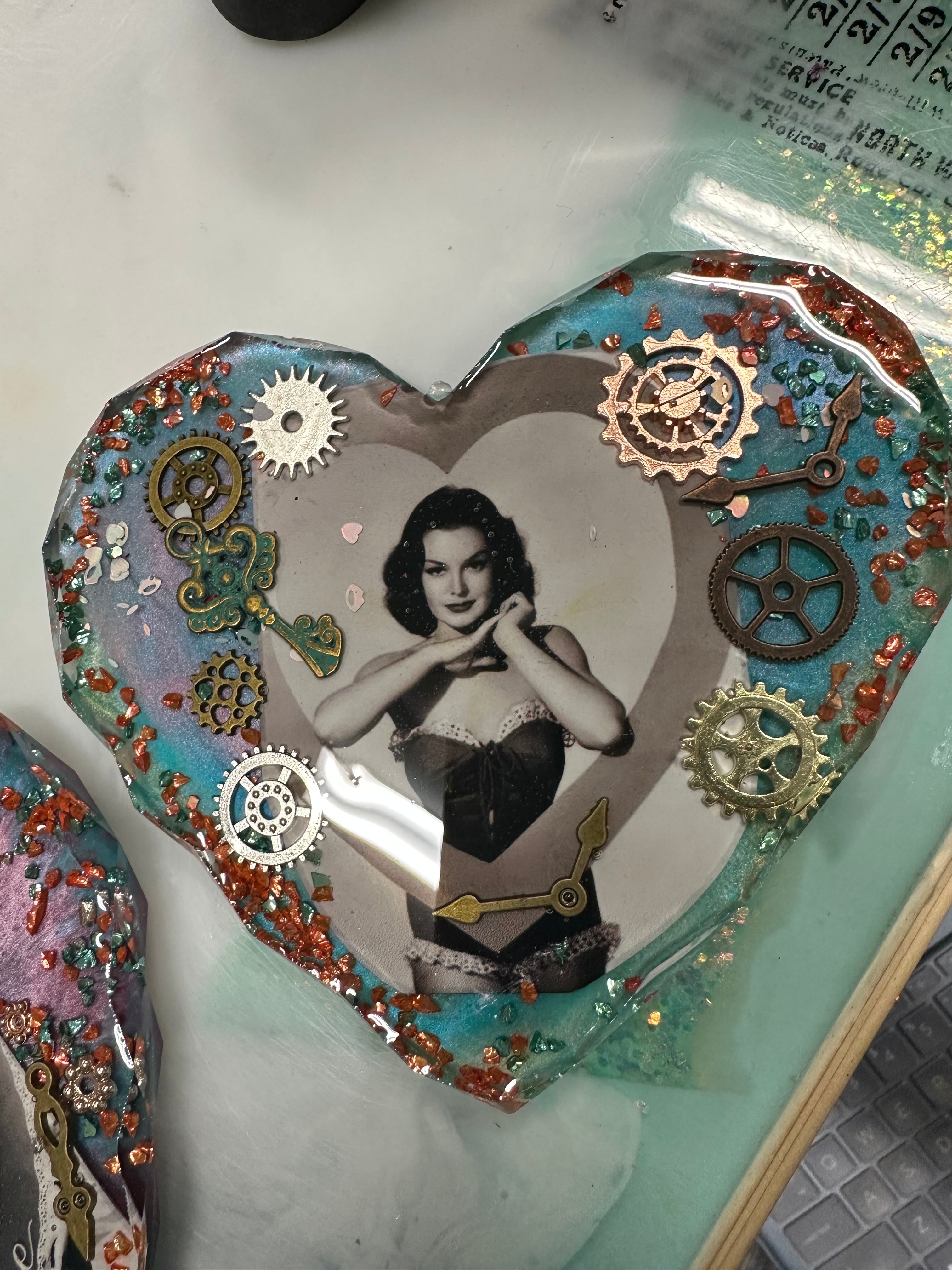 Valentines Day heart shaped Coasters