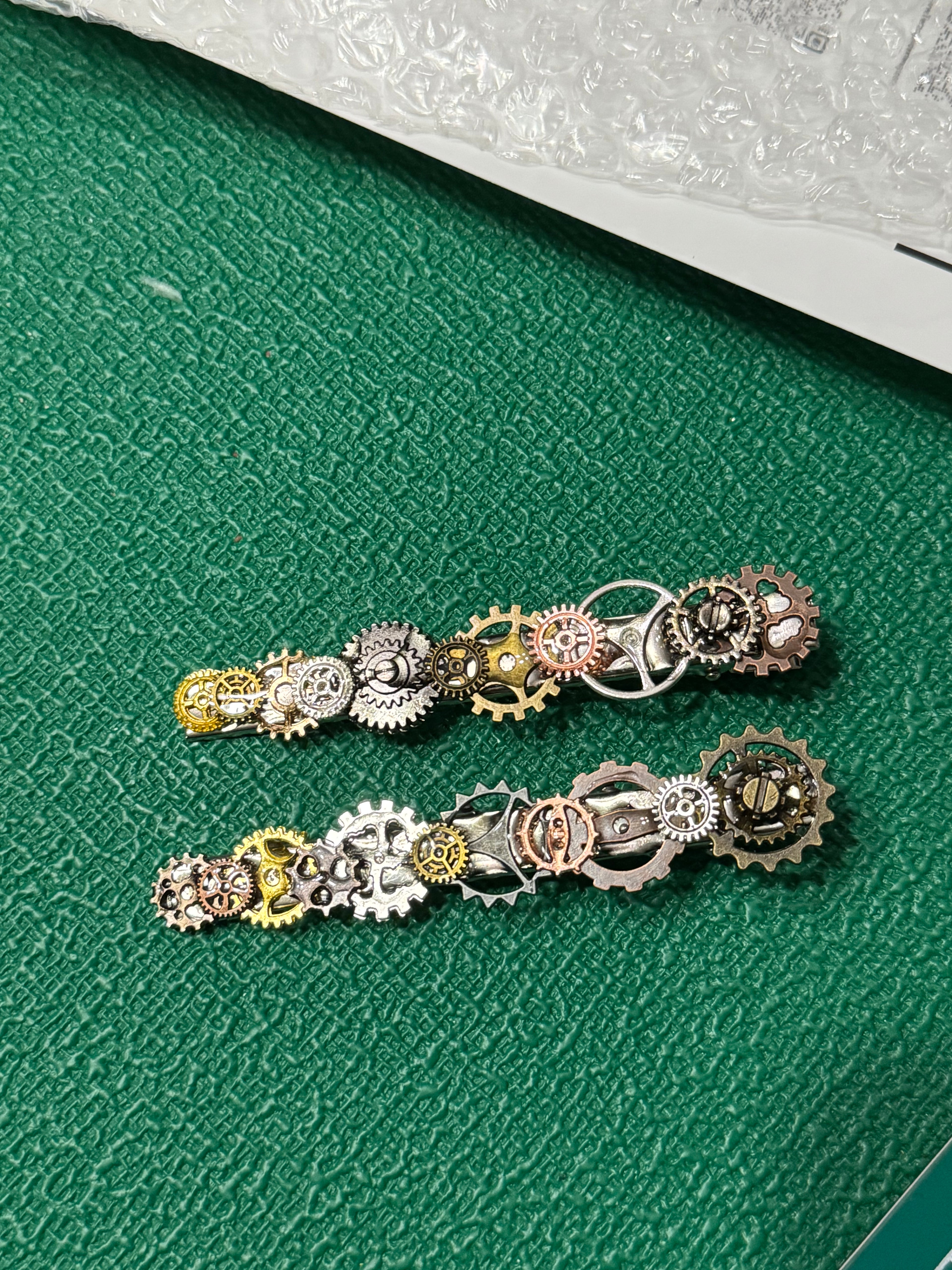 Basic Steampunk Hair clip Barrette Set