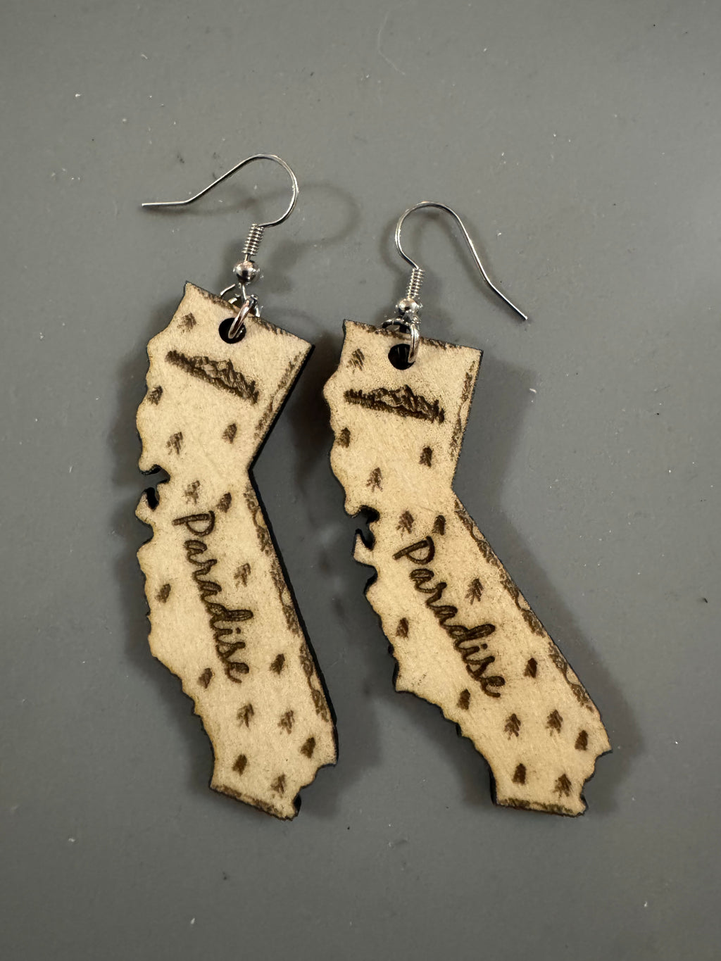 Magalia and Paradise Wooden Earrings