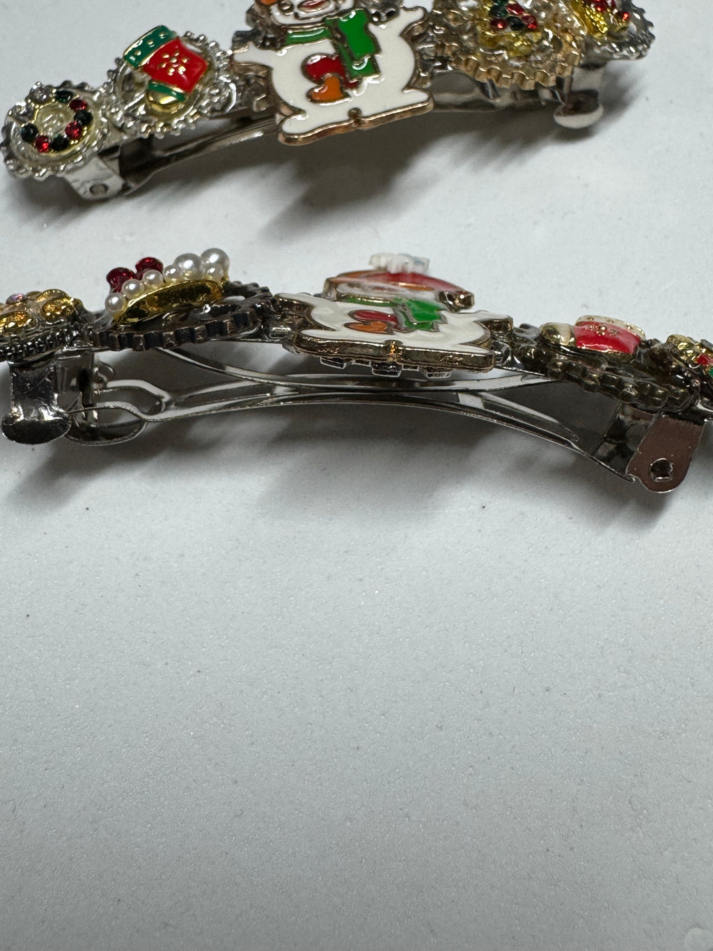 Snowmen Steampunk Barrettes