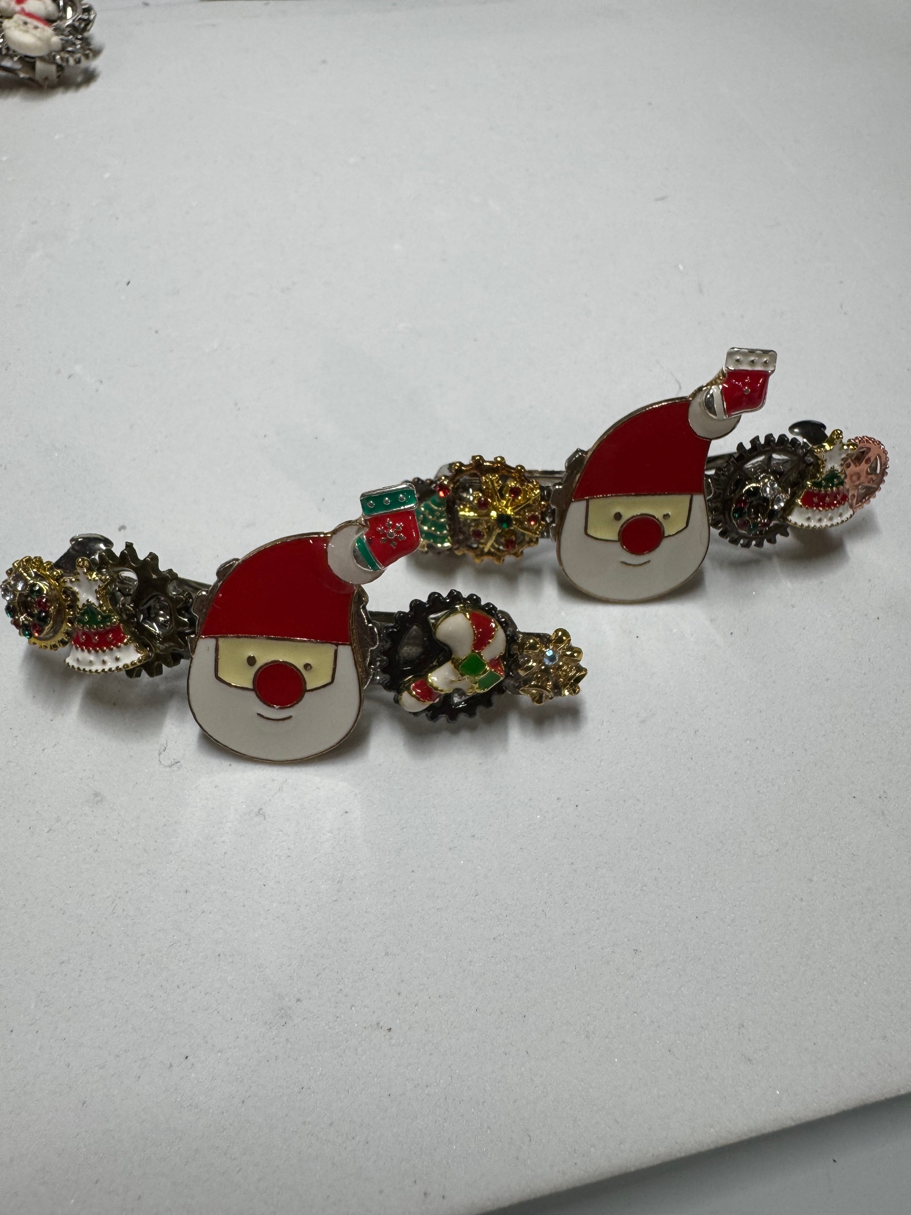 Christmas Steampunk Barrettes