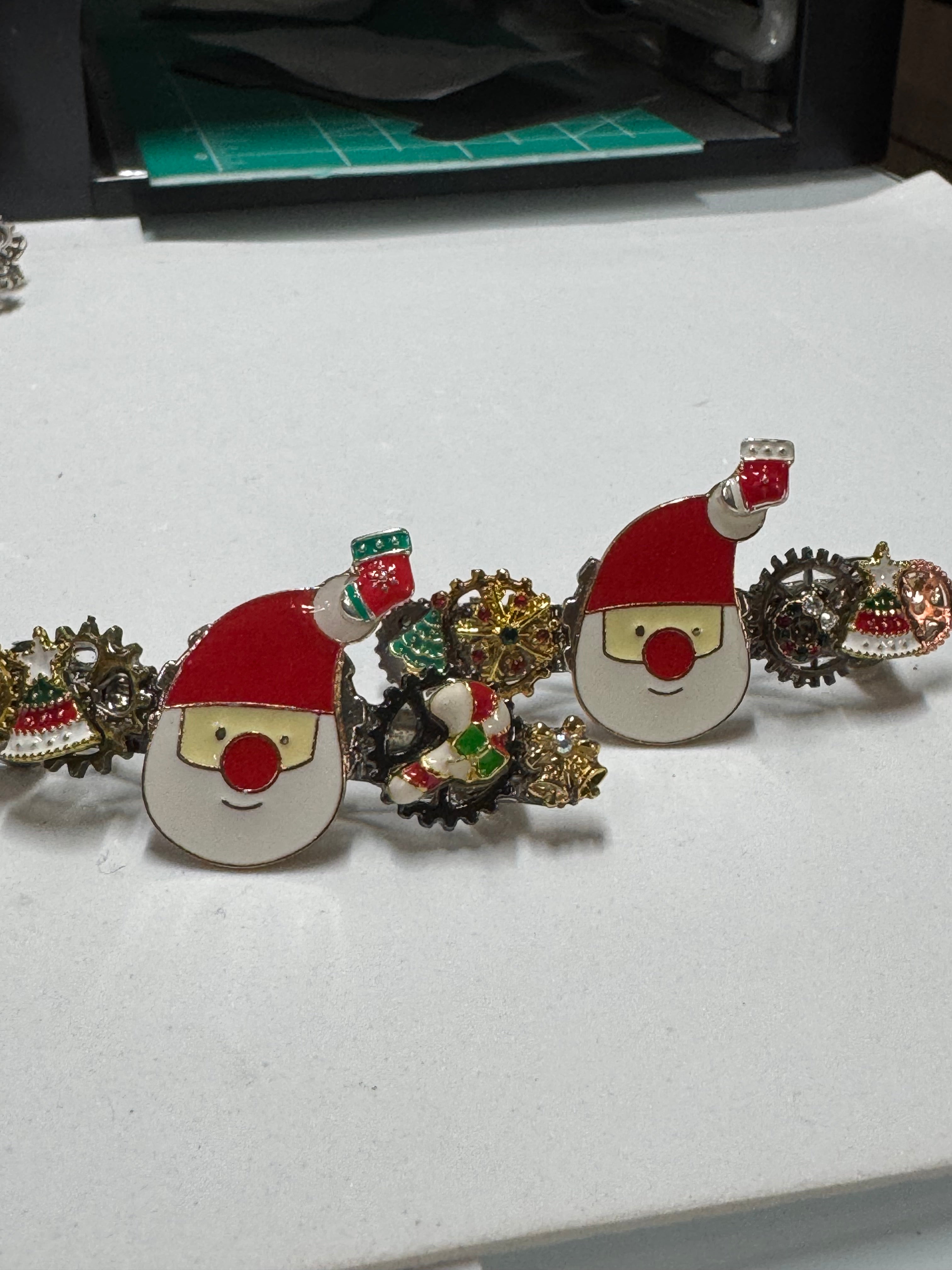 Christmas Steampunk Barrettes
