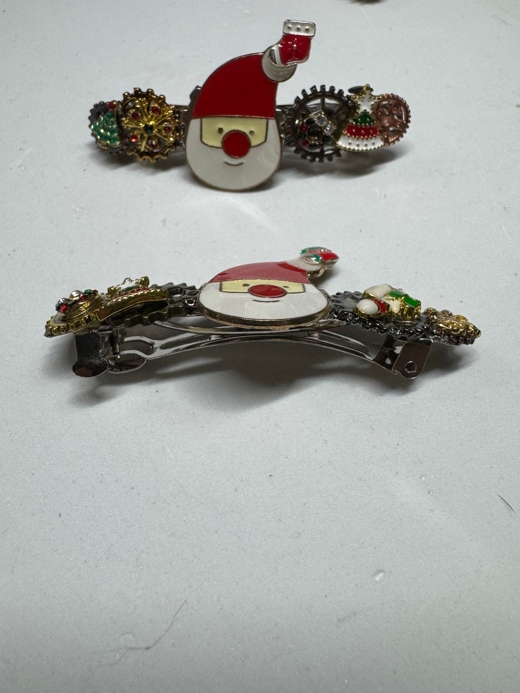 Christmas Steampunk Barrettes