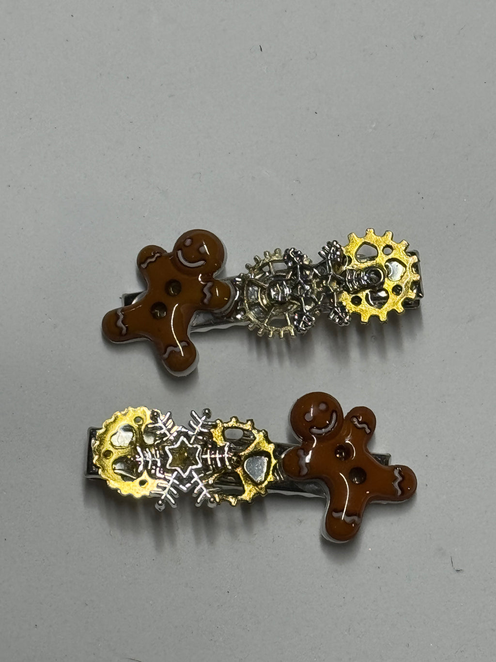 Christmas Steampunk Barrettes