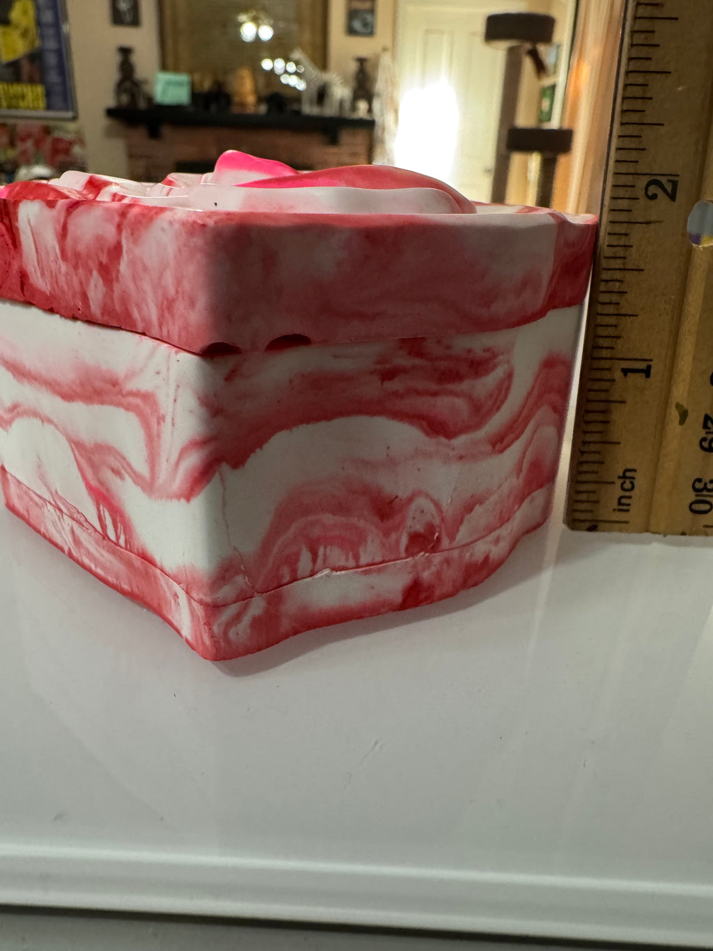 Ceramic Heart shaped Rose Container