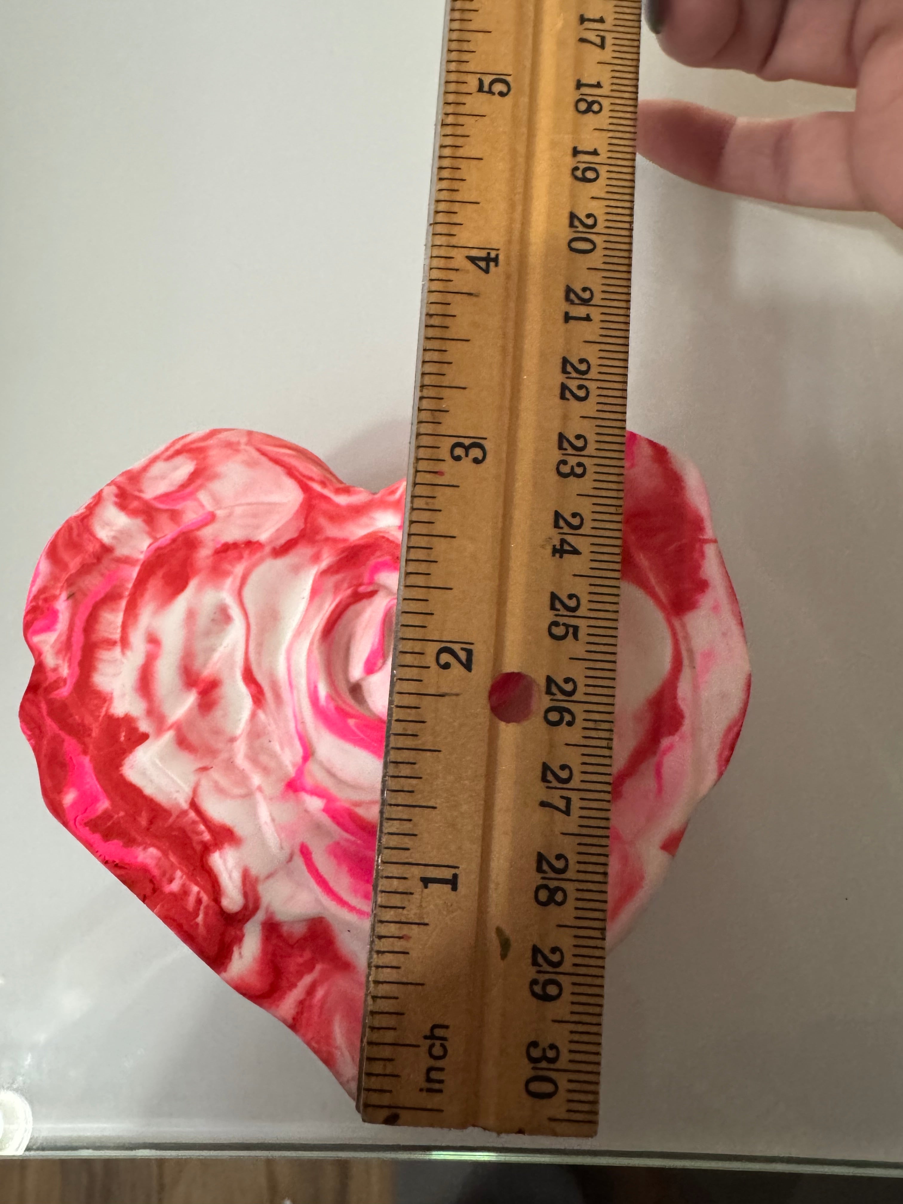 Ceramic Heart shaped Rose Container