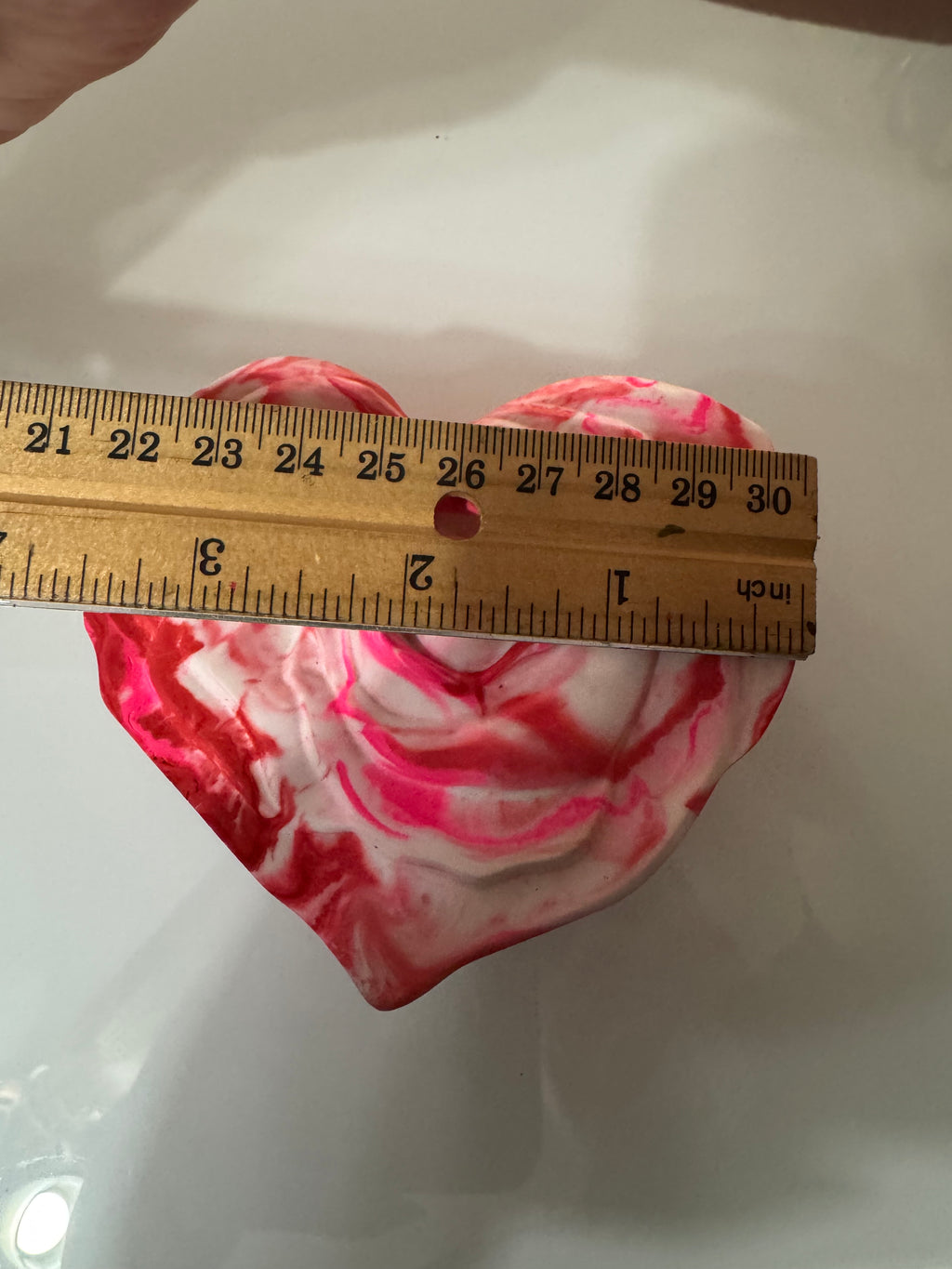 Ceramic Heart shaped Rose Container