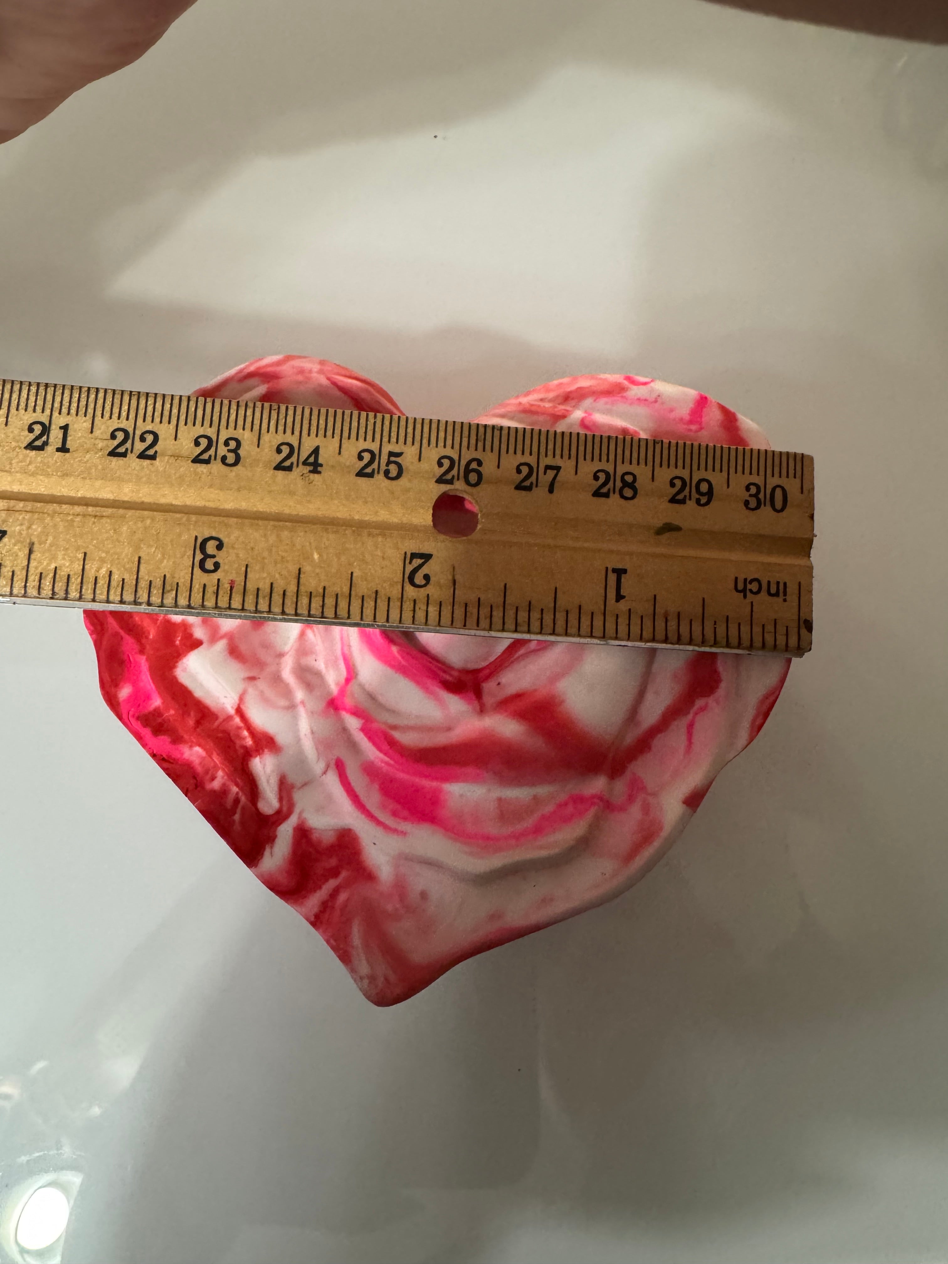 Ceramic Heart shaped Rose Container