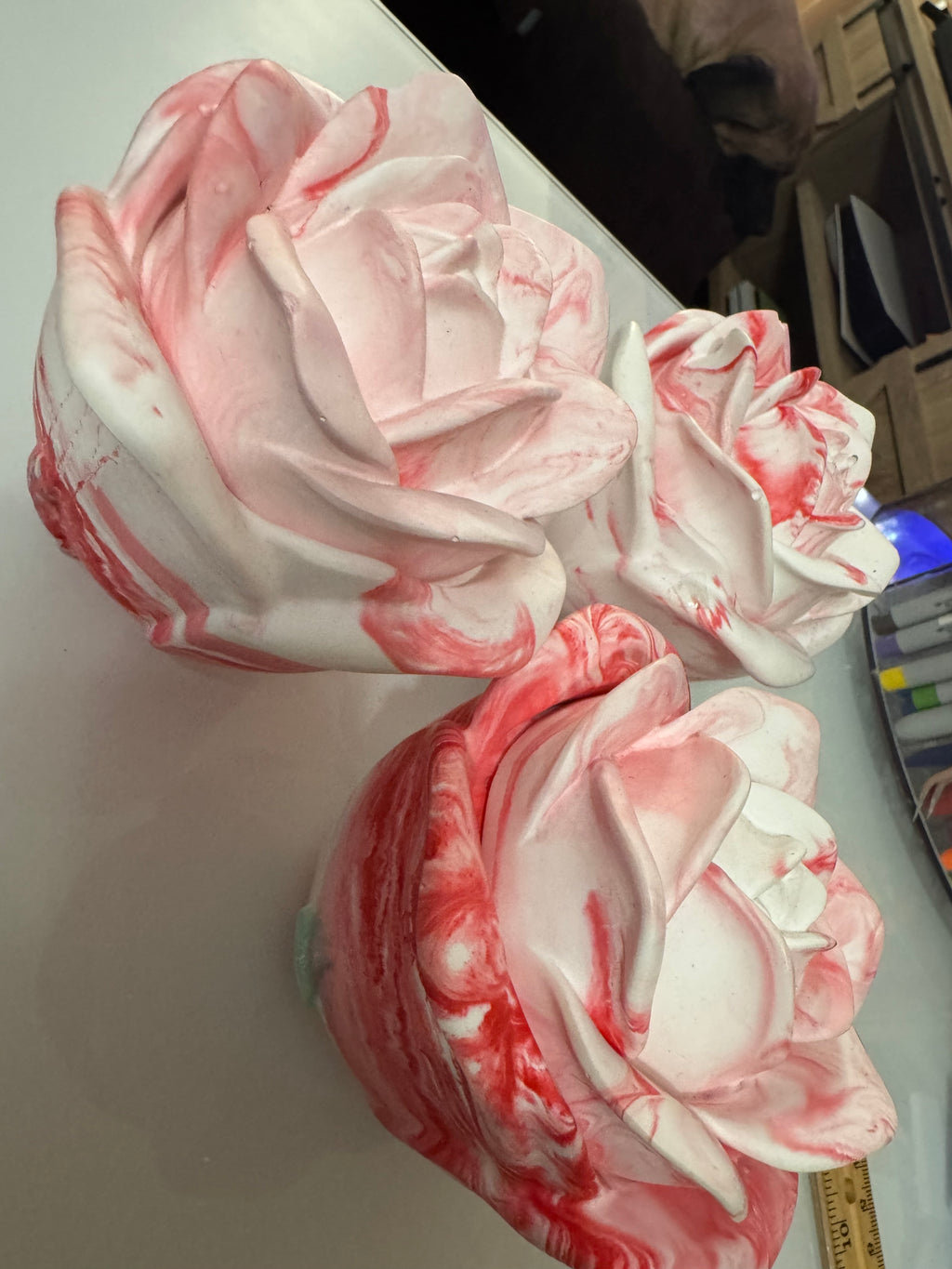 Ceramic Rose Shaped Container