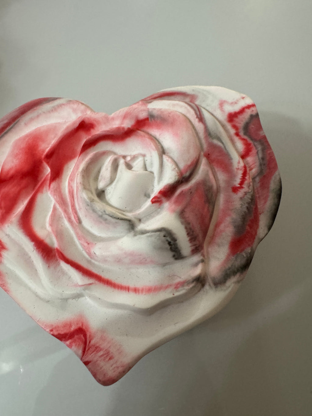 Ceramic Heart shaped Rose Container