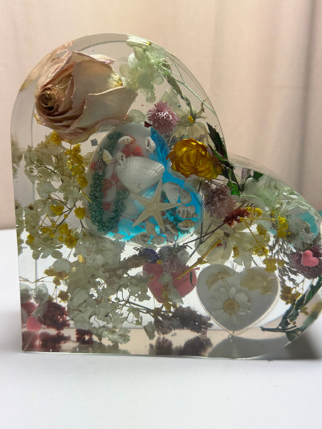 Heart Shaped resin Keepsake