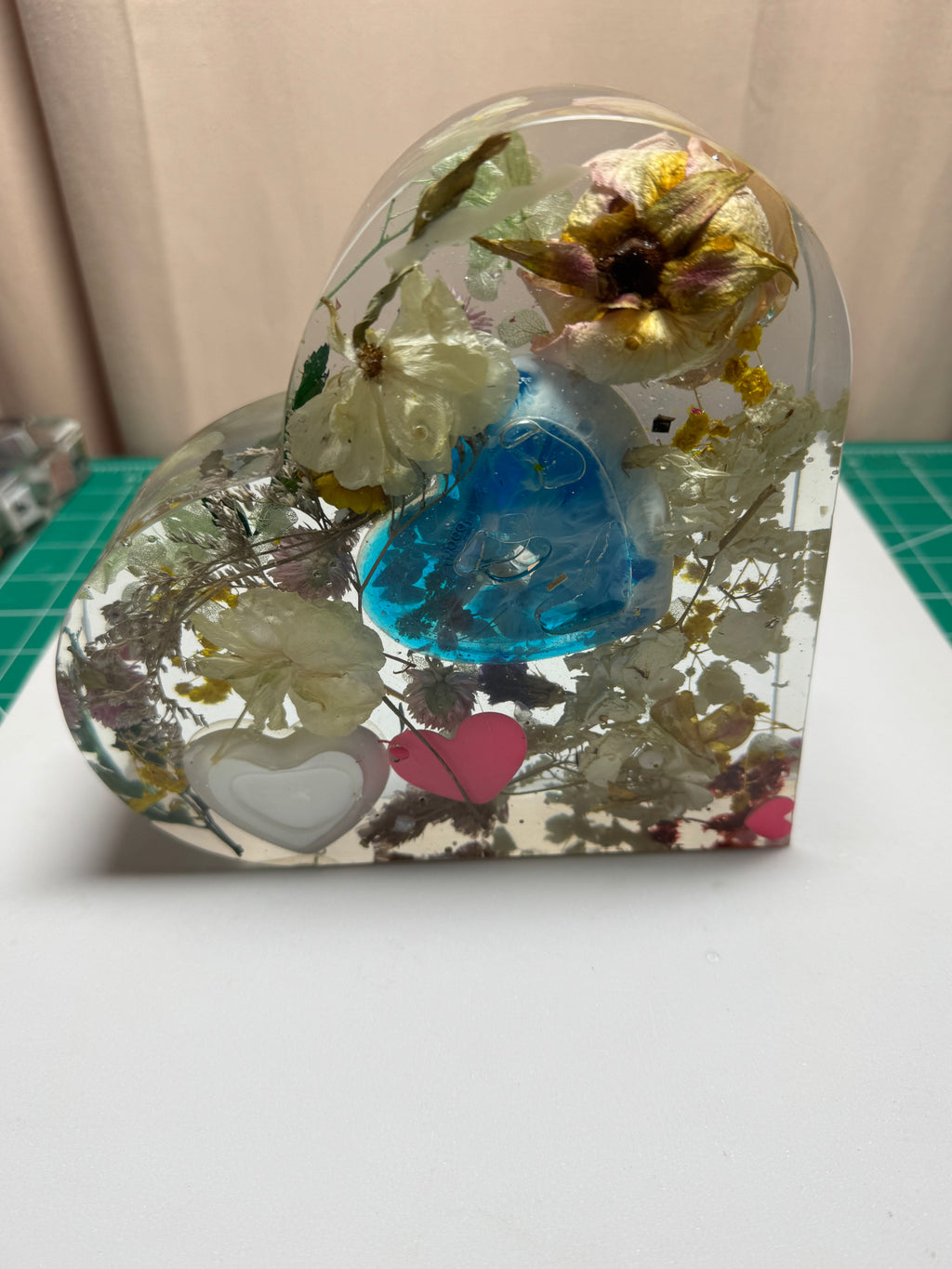 Heart Shaped resin Keepsake