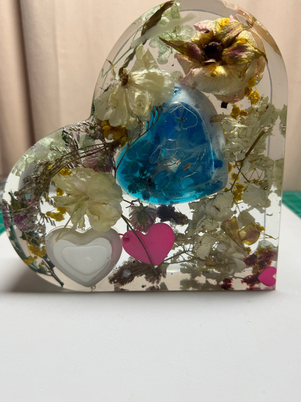 Heart Shaped resin Keepsake