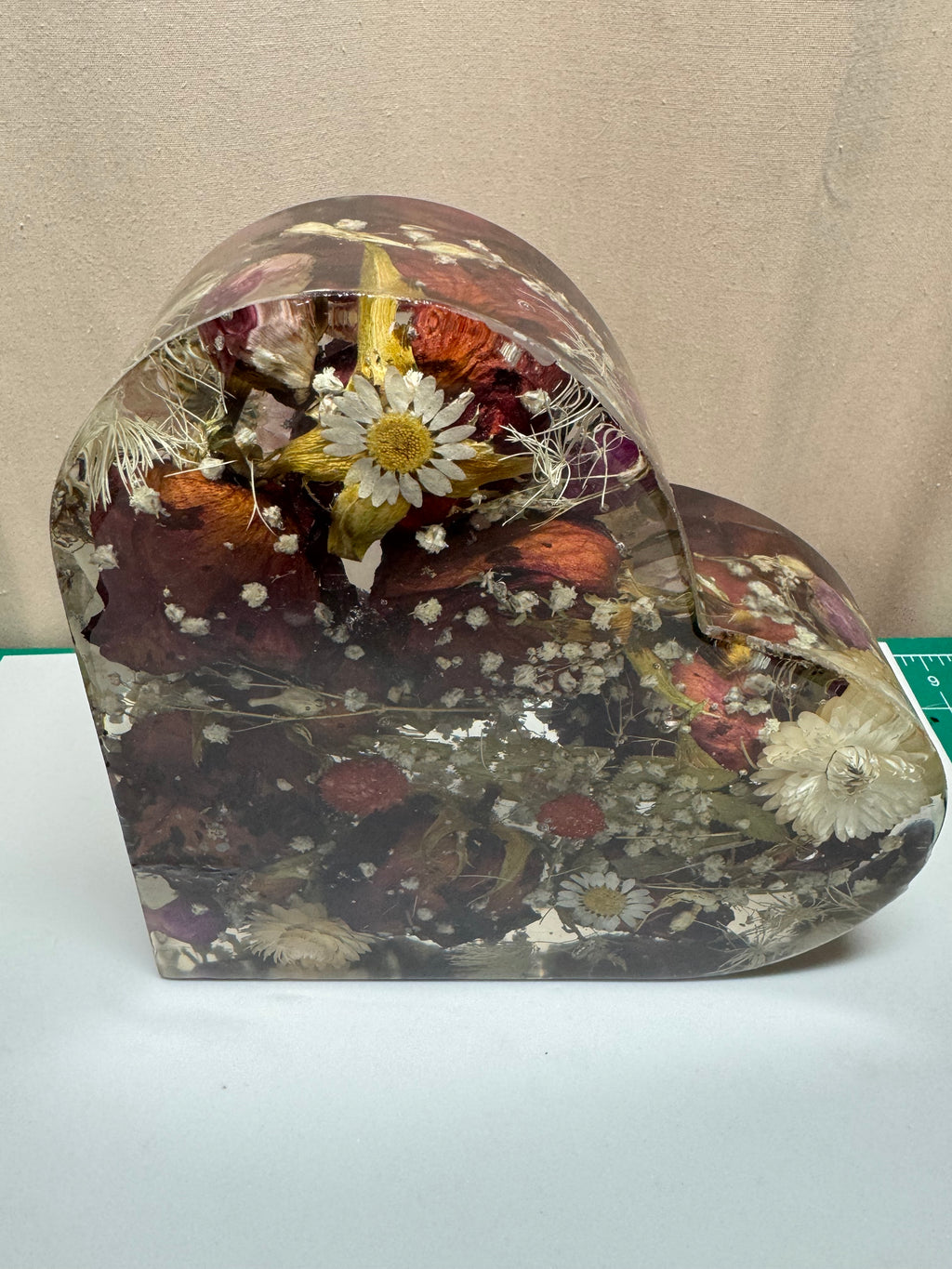 Heart Shaped resin Keepsake