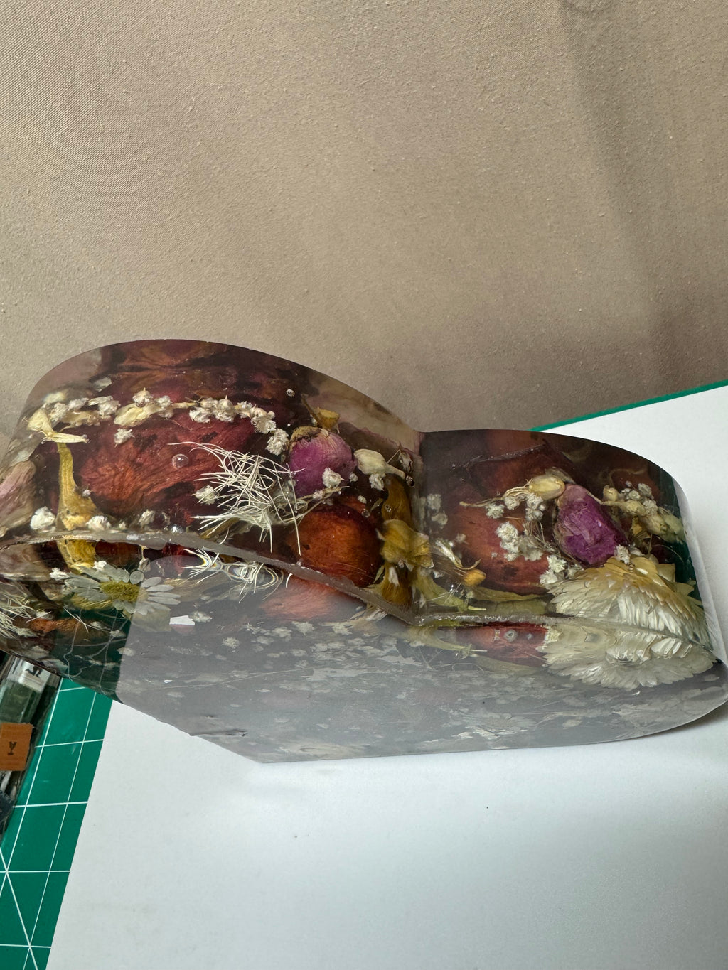 Heart Shaped resin Keepsake