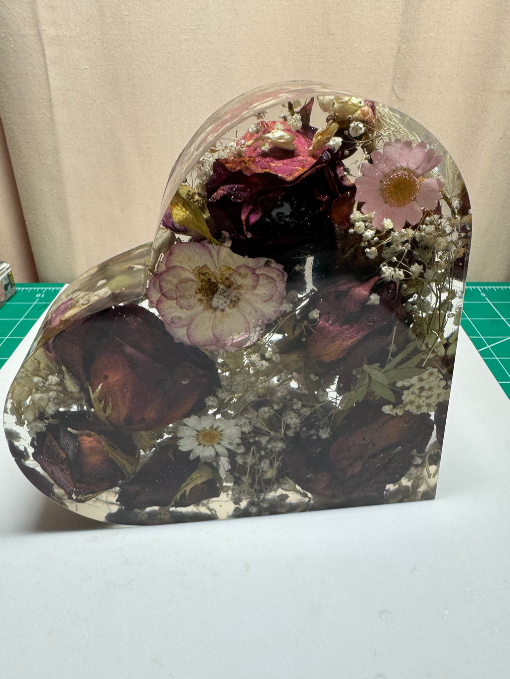 Heart Shaped resin Keepsake