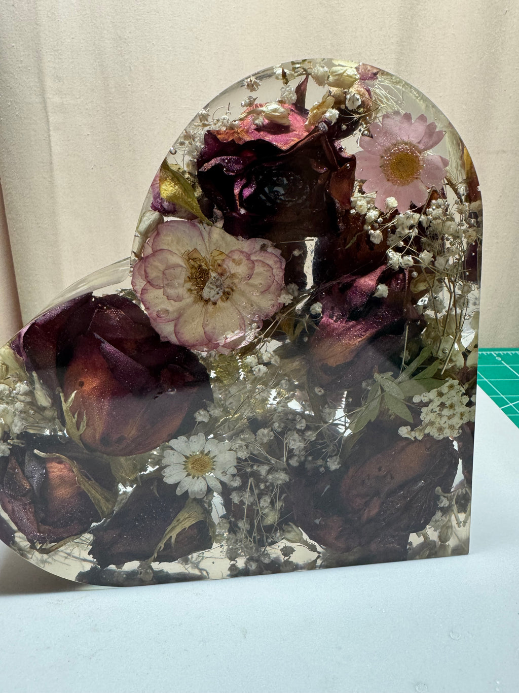 Heart Shaped resin Keepsake