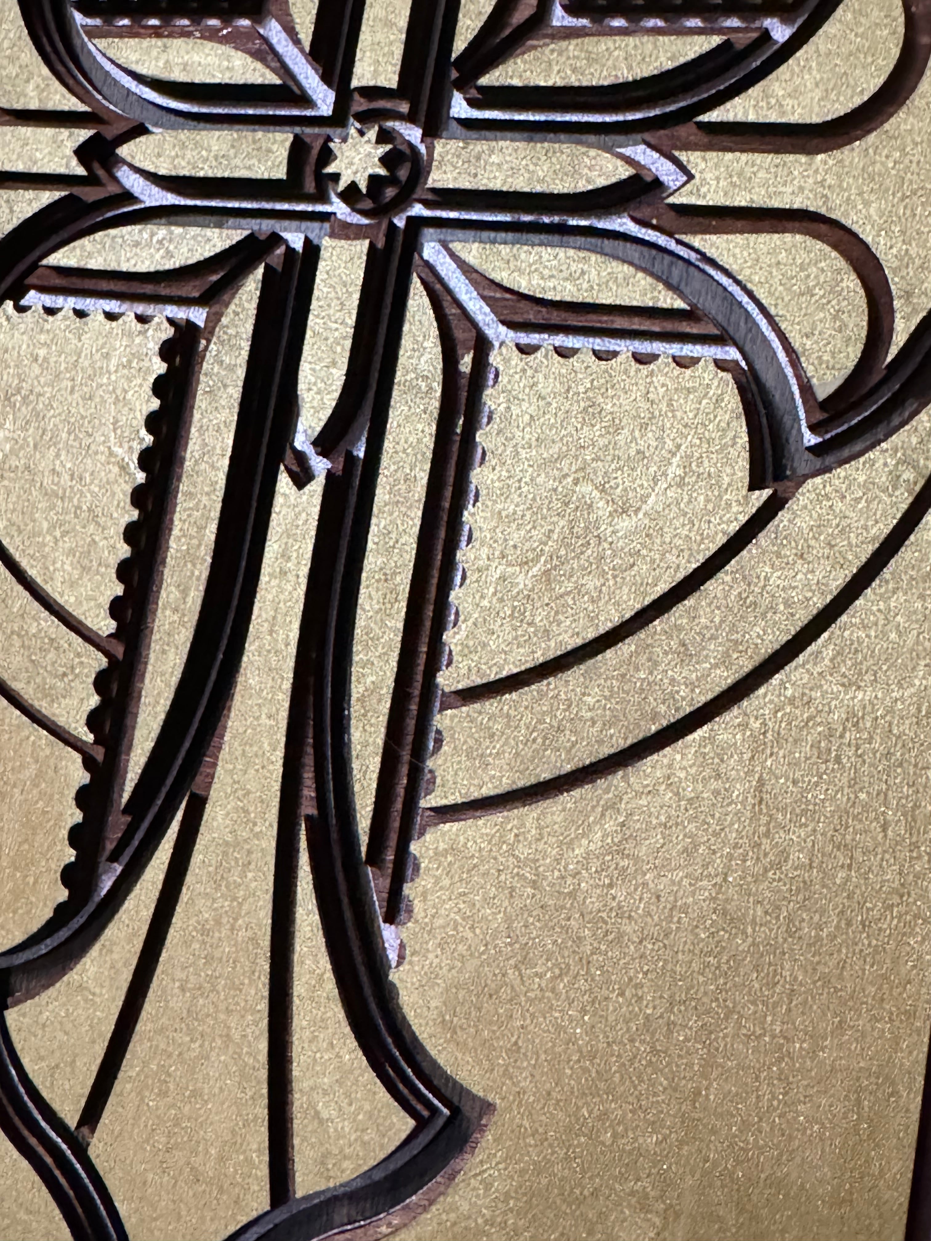 Wooden Layered Cross 3