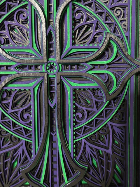 Wooden Layered Cross 2