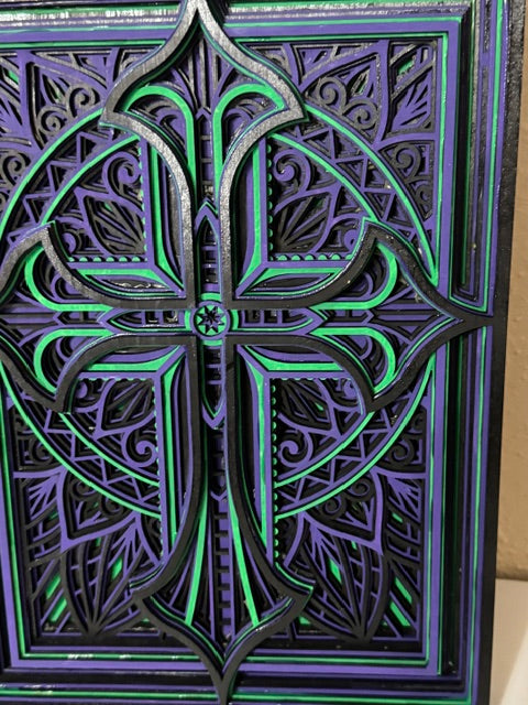 Wooden Layered Cross 2