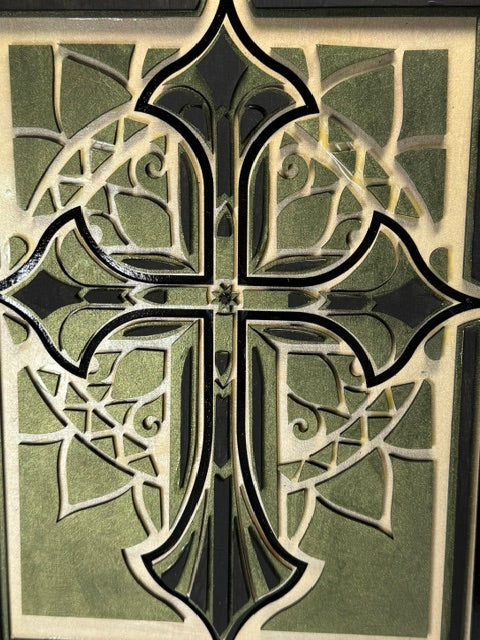 Wooden Layered Cross