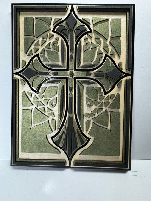 Wooden Layered Cross