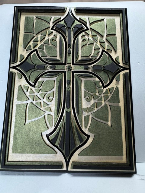 Wooden Layered Cross