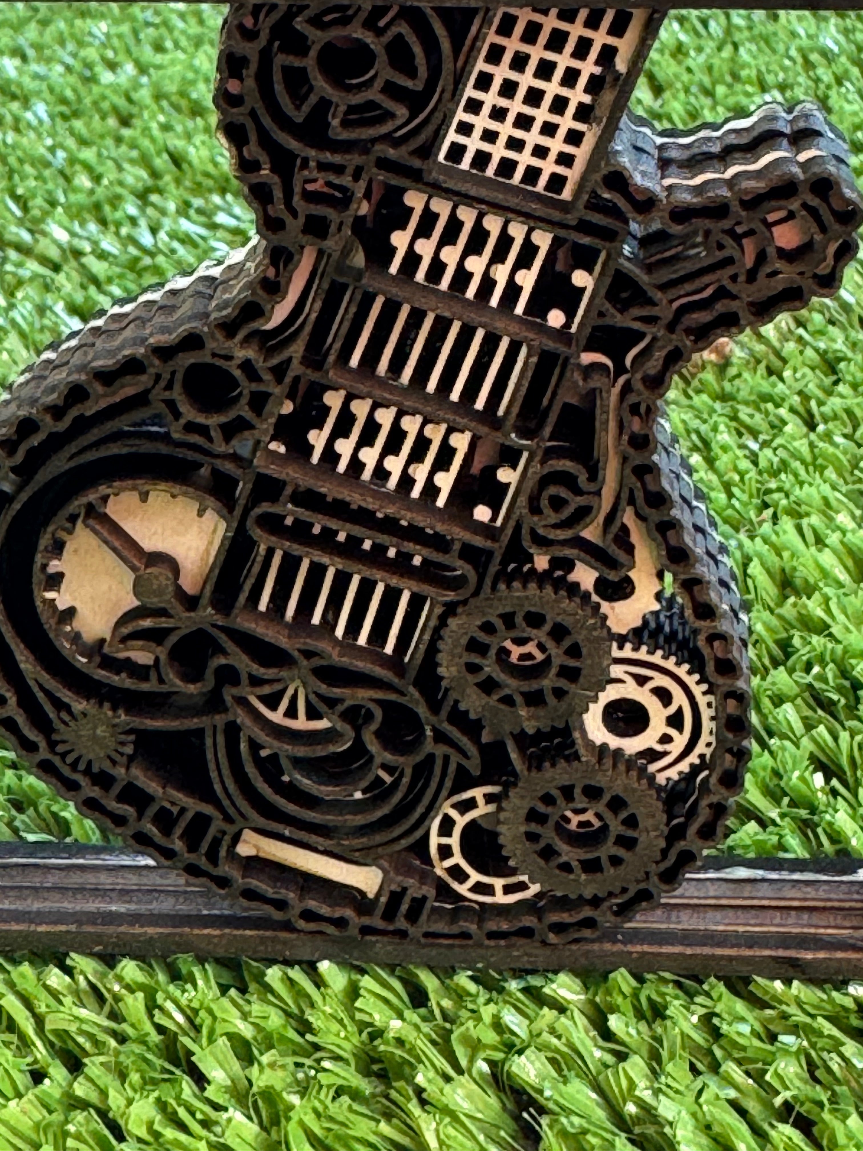 Wooden Layered Guitar Framed