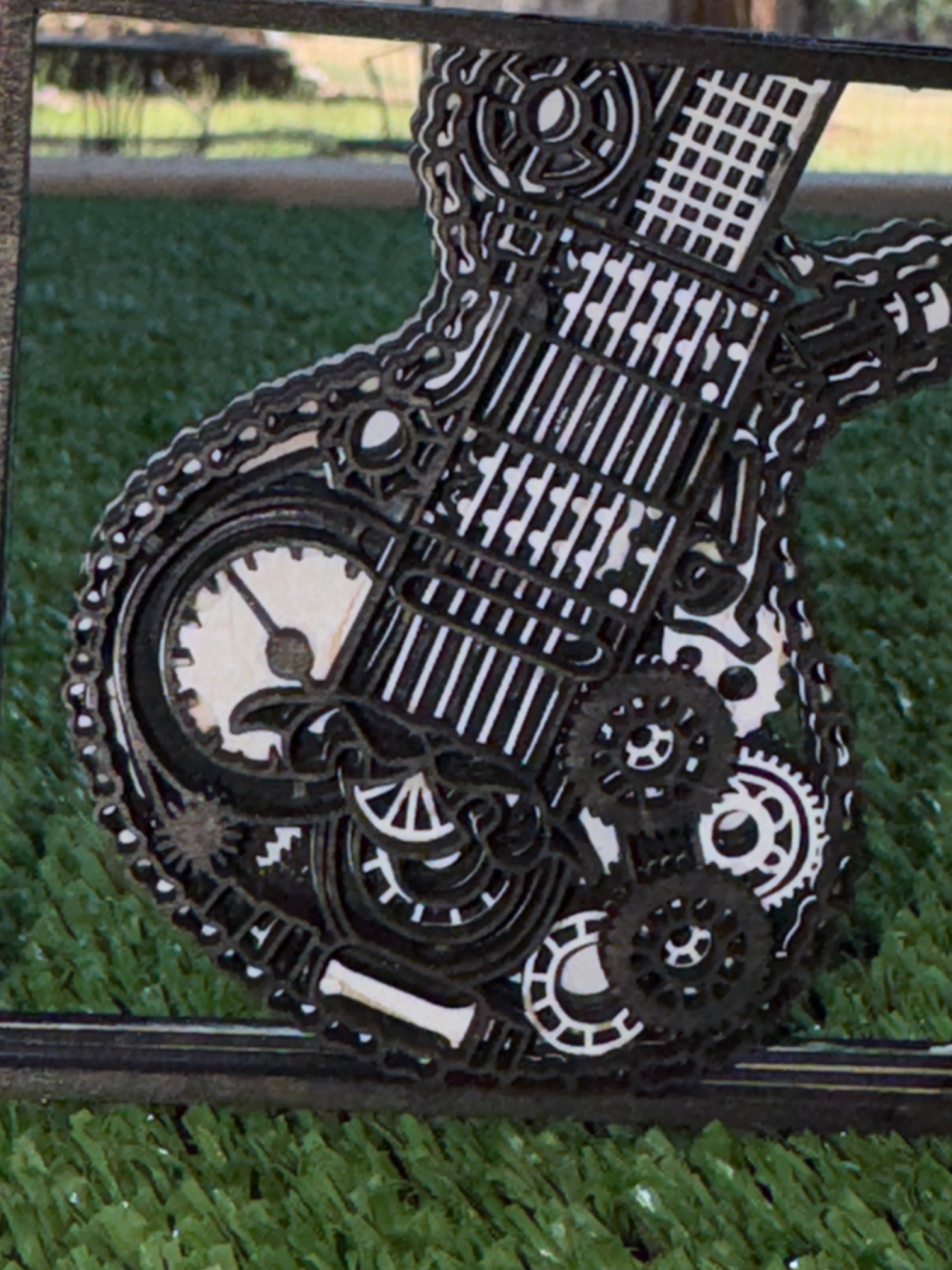Wooden Layered Guitar Framed