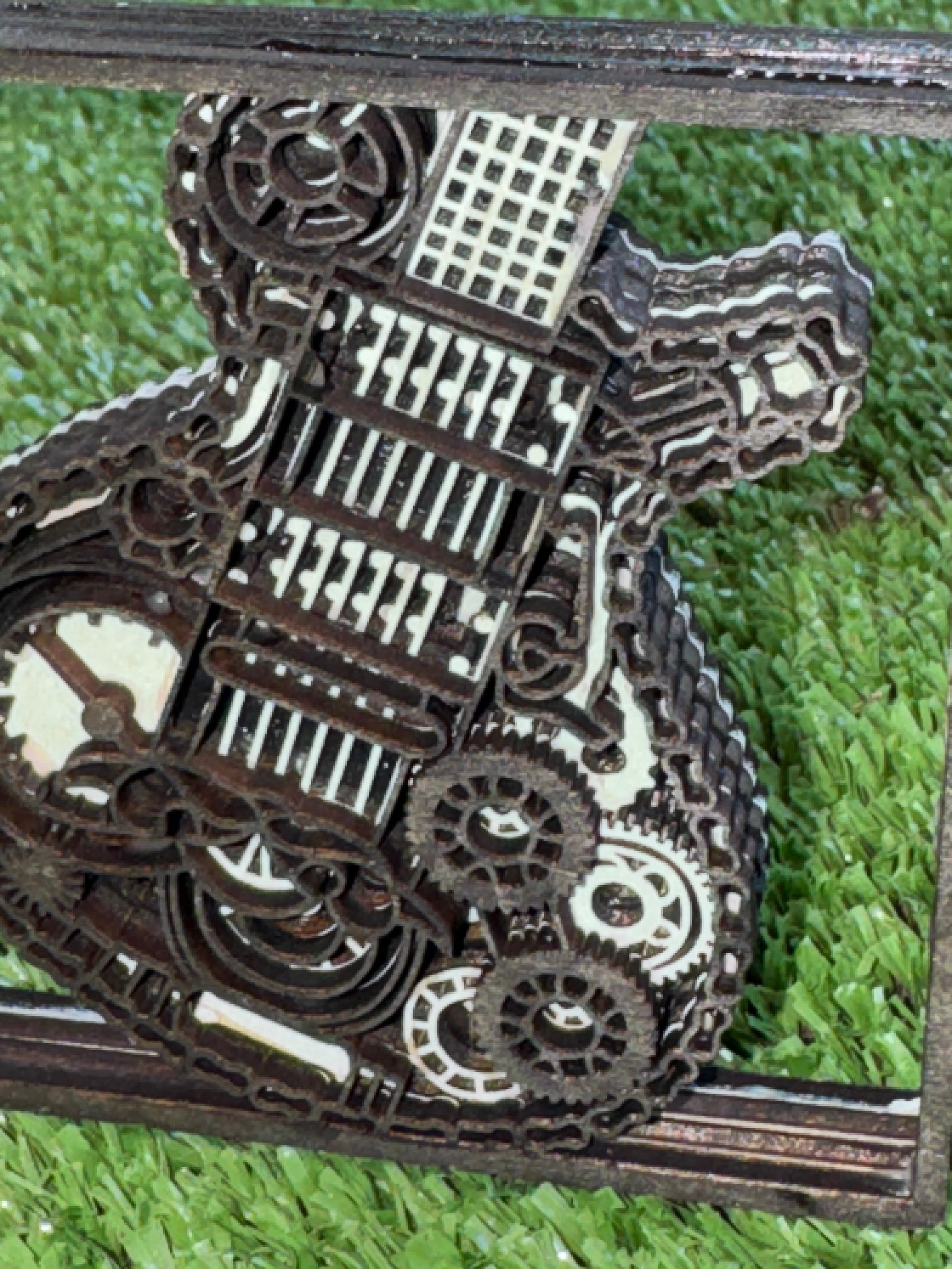 Wooden Layered Guitar Framed